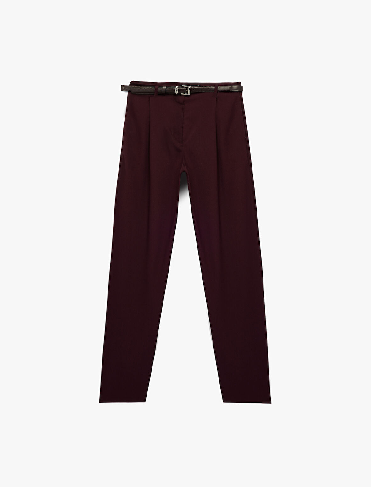 Normal Bel Regular Fit Cepli Kemerli Kumaş Pantolon