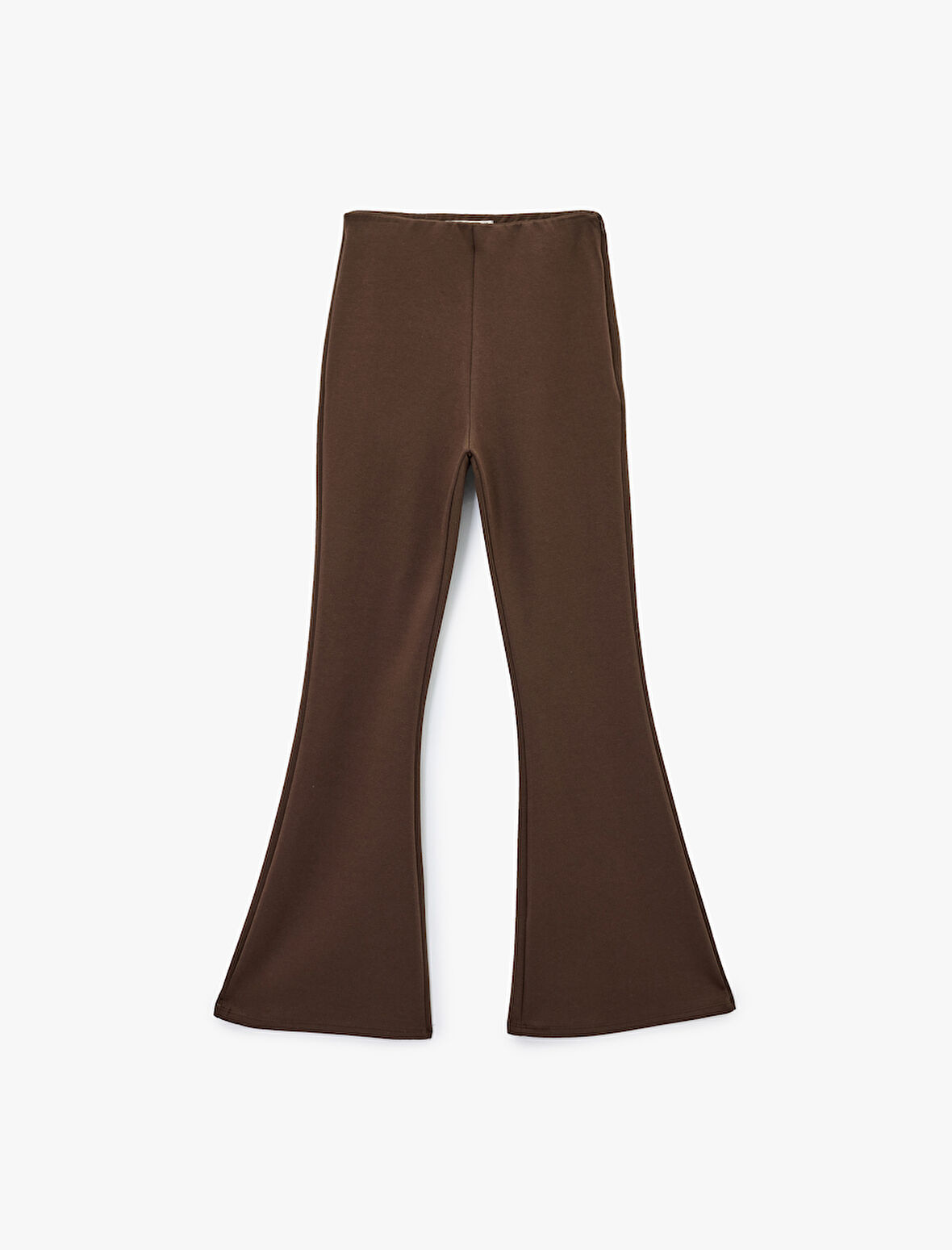 Slim Fit Pamuklu İspanyol Paça Tayt Pantolon