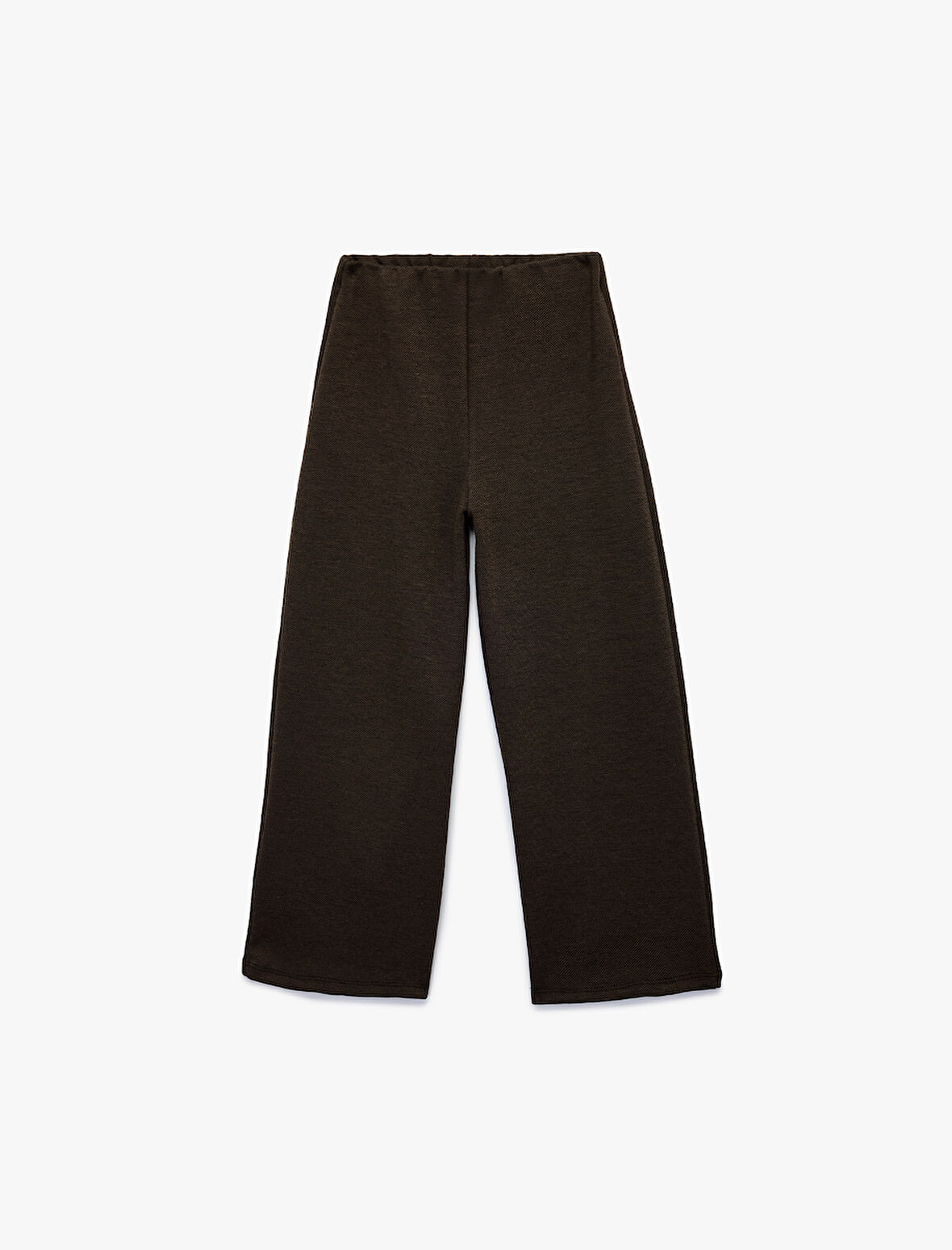 Viskon Karışımlı Basic Geniş Paça Pantolon