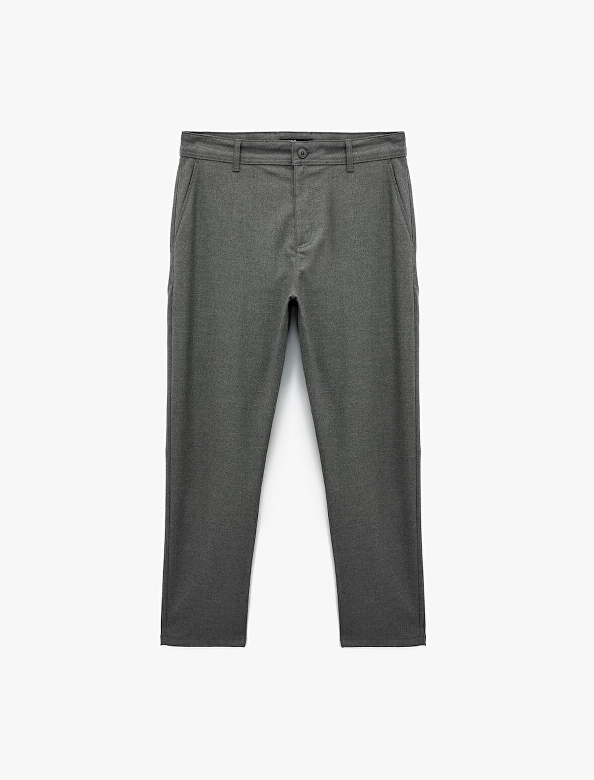 Slim Fit Cepli Viskon Karışımlı Kumaş Pantolon