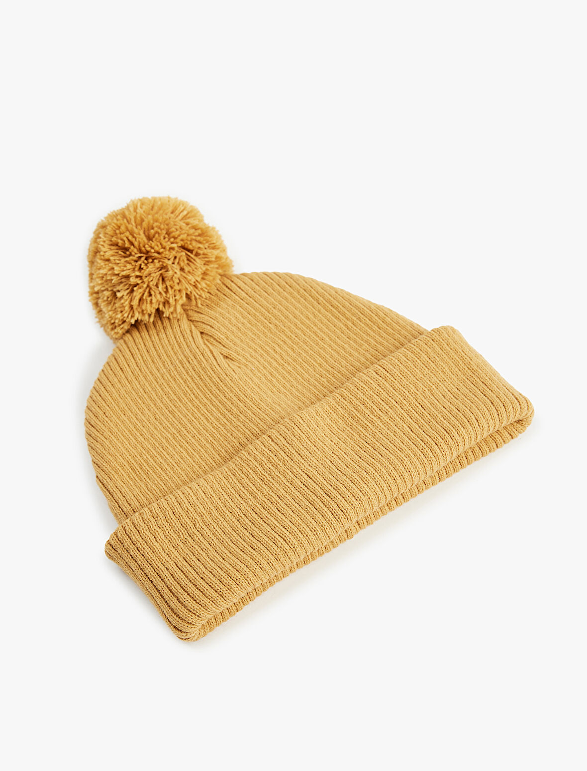 Ponpon Detaylı Örgü Triko Bere