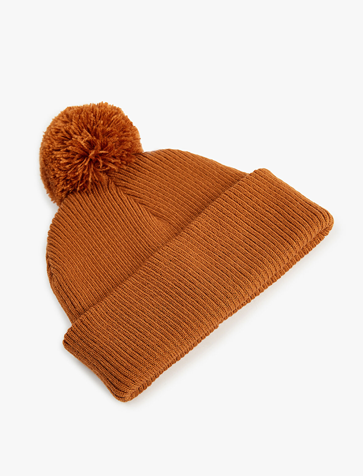 Ponpon Detaylı Örgü Triko Bere