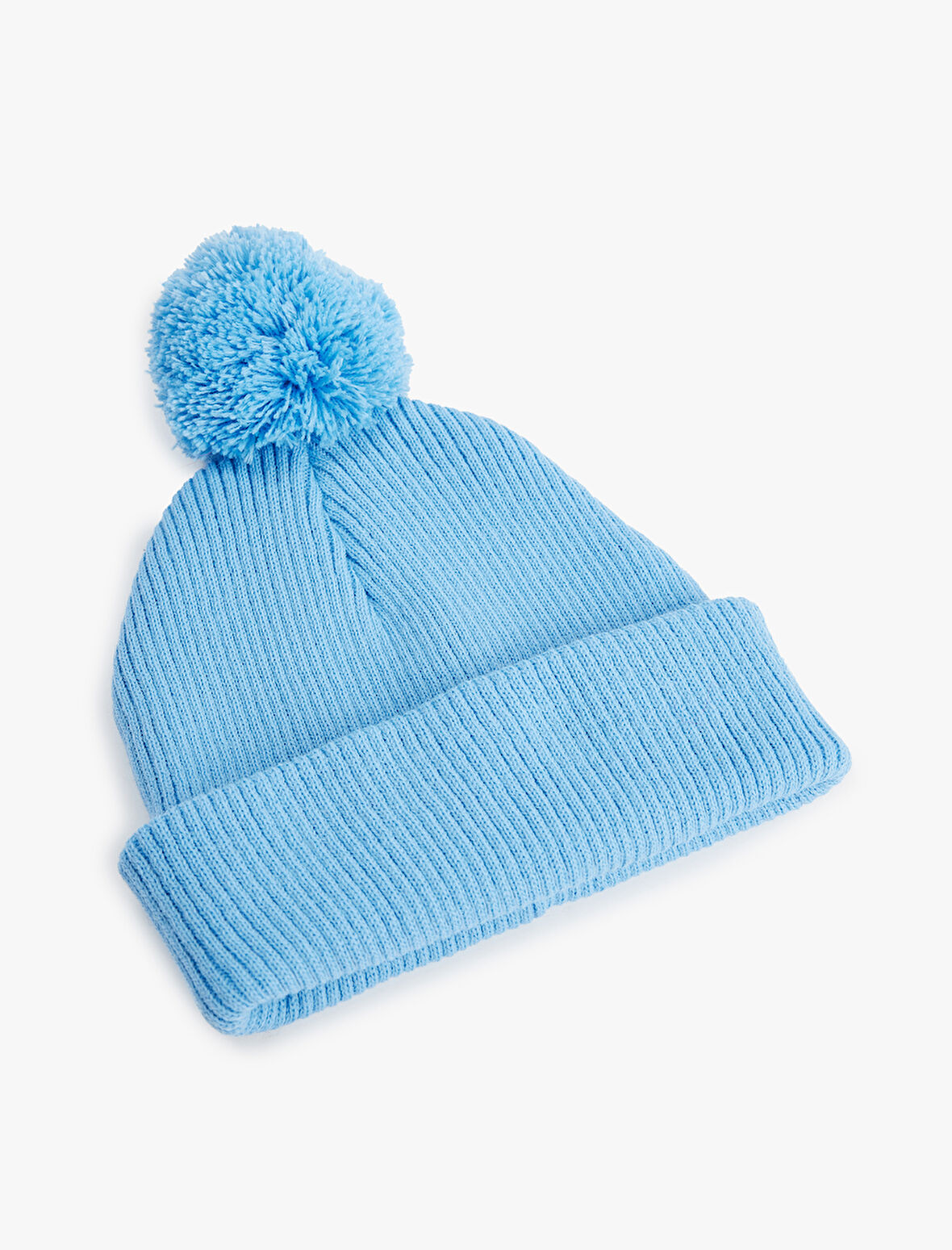 Ponpon Detaylı Örgü Triko Bere