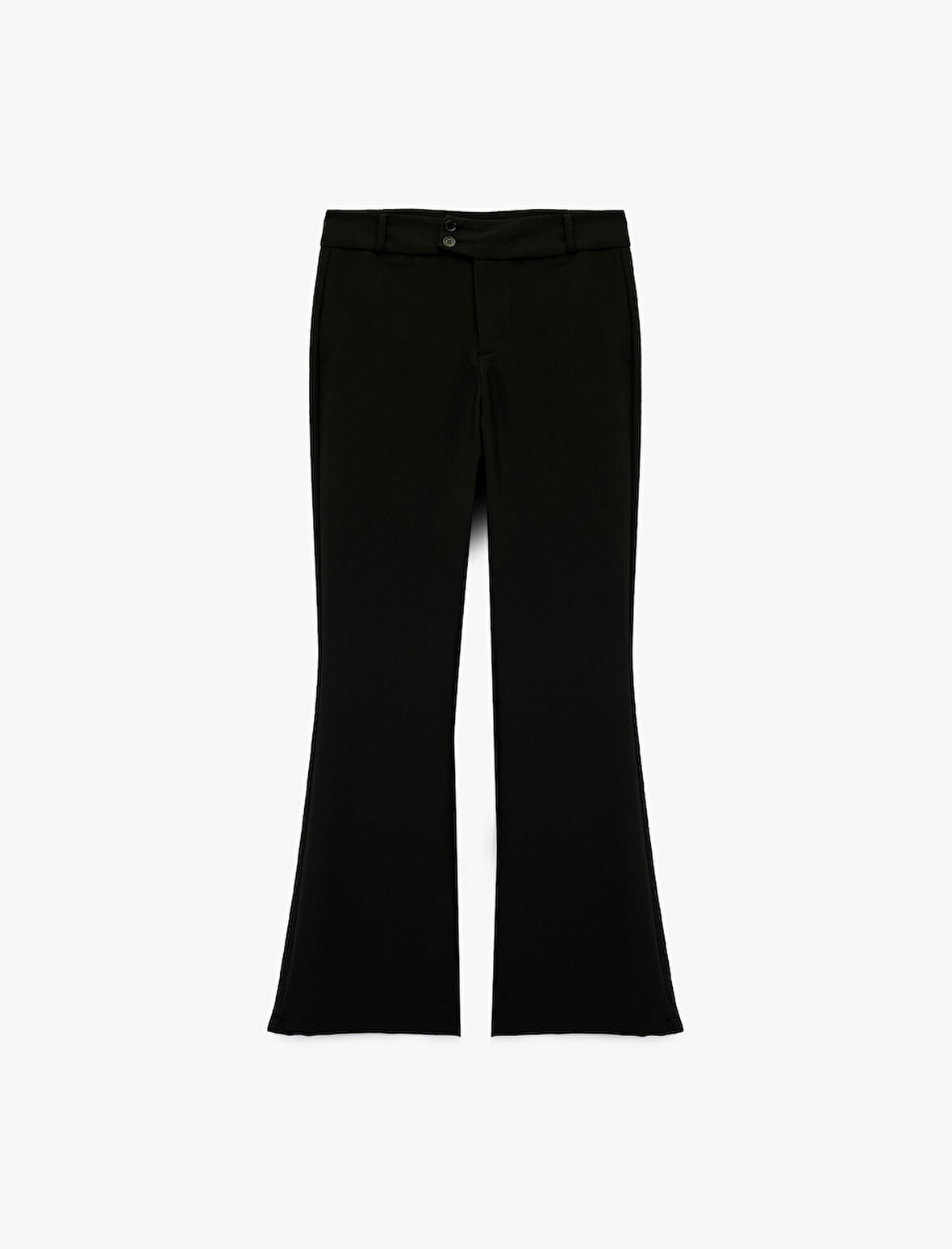 Slim Fit Çift Düğmeli İspanyol Paça Pantolon