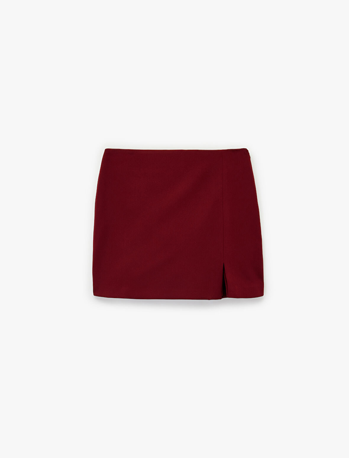 Yırtmaç Detaylı Mini Şort Etek