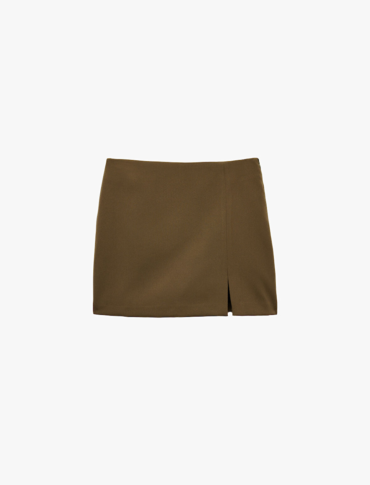 Yırtmaç Detaylı Mini Şort Etek