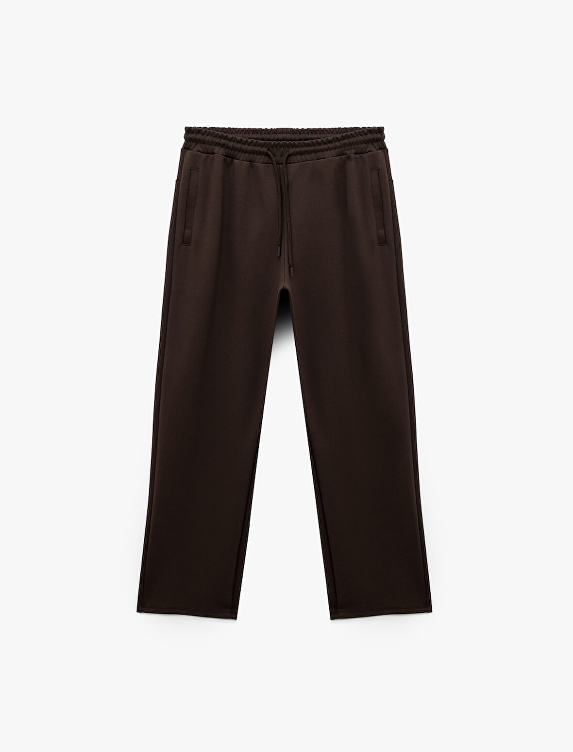 Rahat Kalıp Cepli Pamuklu Beli Bağcıklı Spor Eşofman Altı