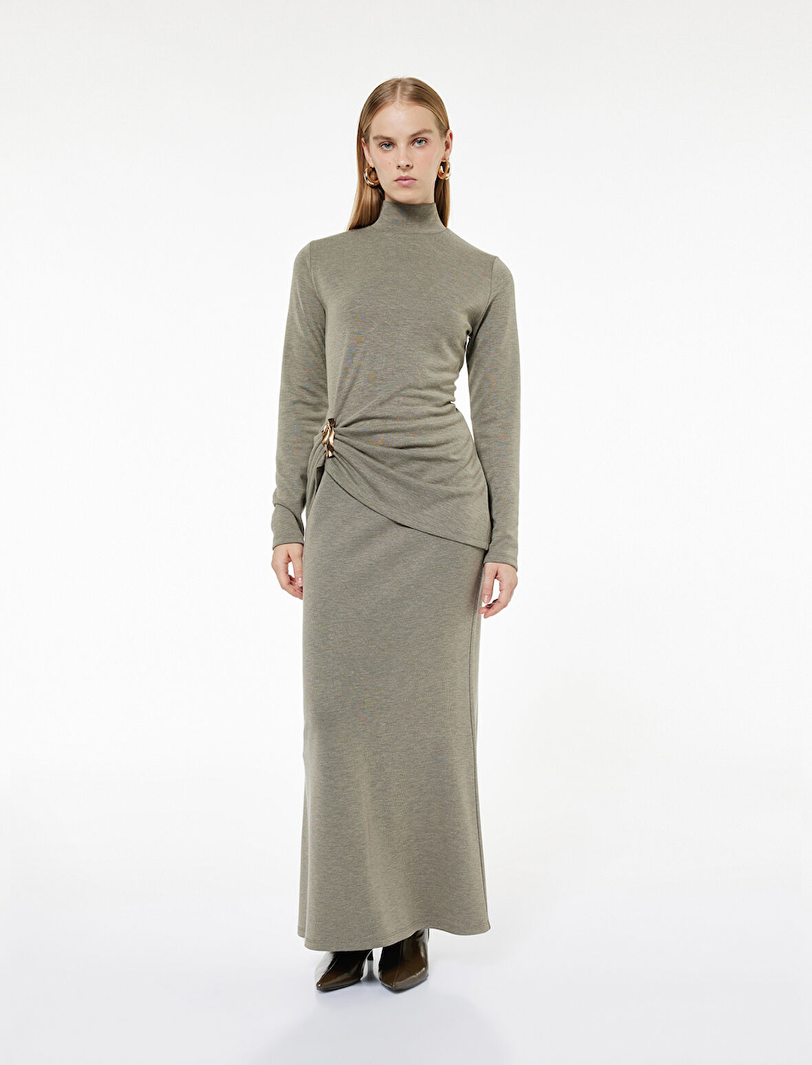 Standart Bel Slim Fit Uzun Etek