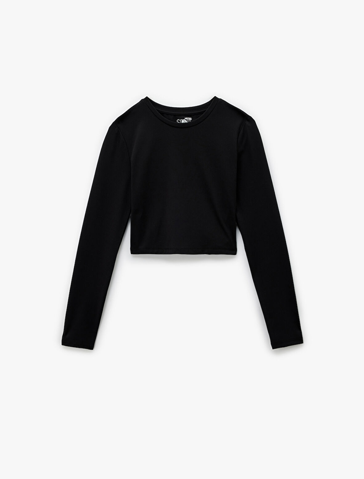 Uzun Kollu Bisiklet Yaka Slim Fit Spor Tişört