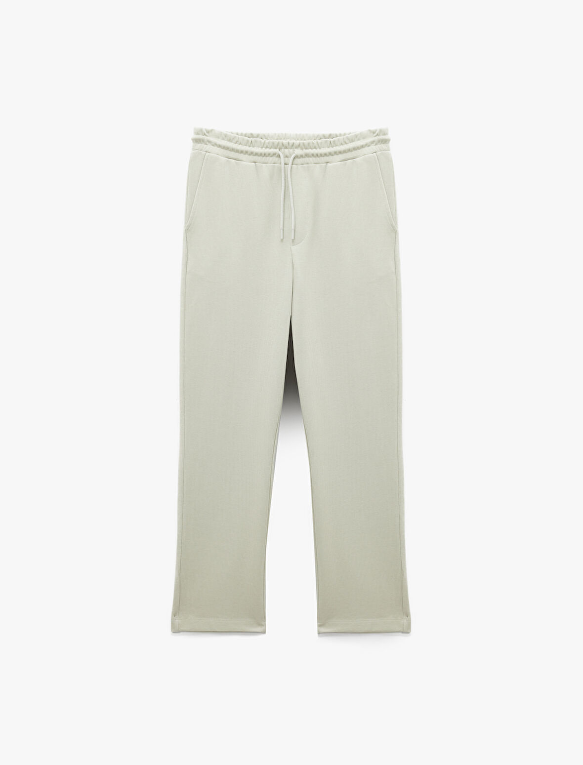 Pamuklu Regular Fit Cepli Beli Bağcıklı Eşofman Altı