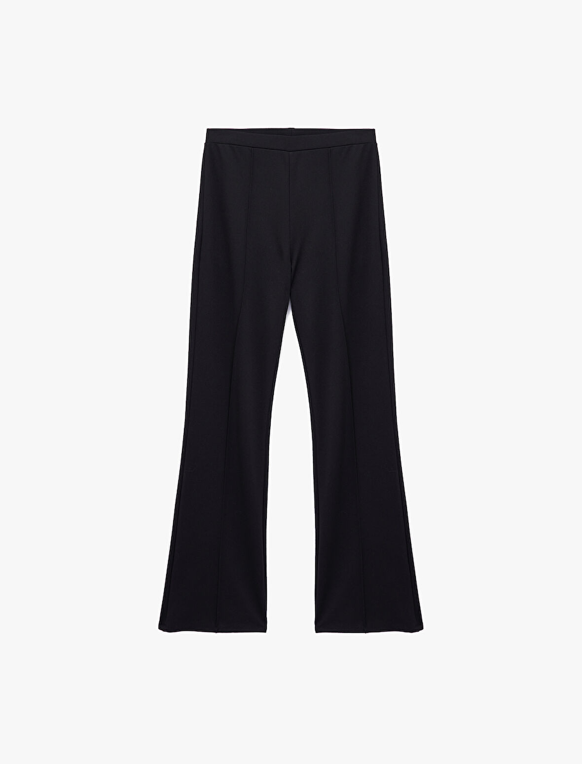 Slim Fit Nervür Detaylı Geniş İspanyol Paça Pantolon