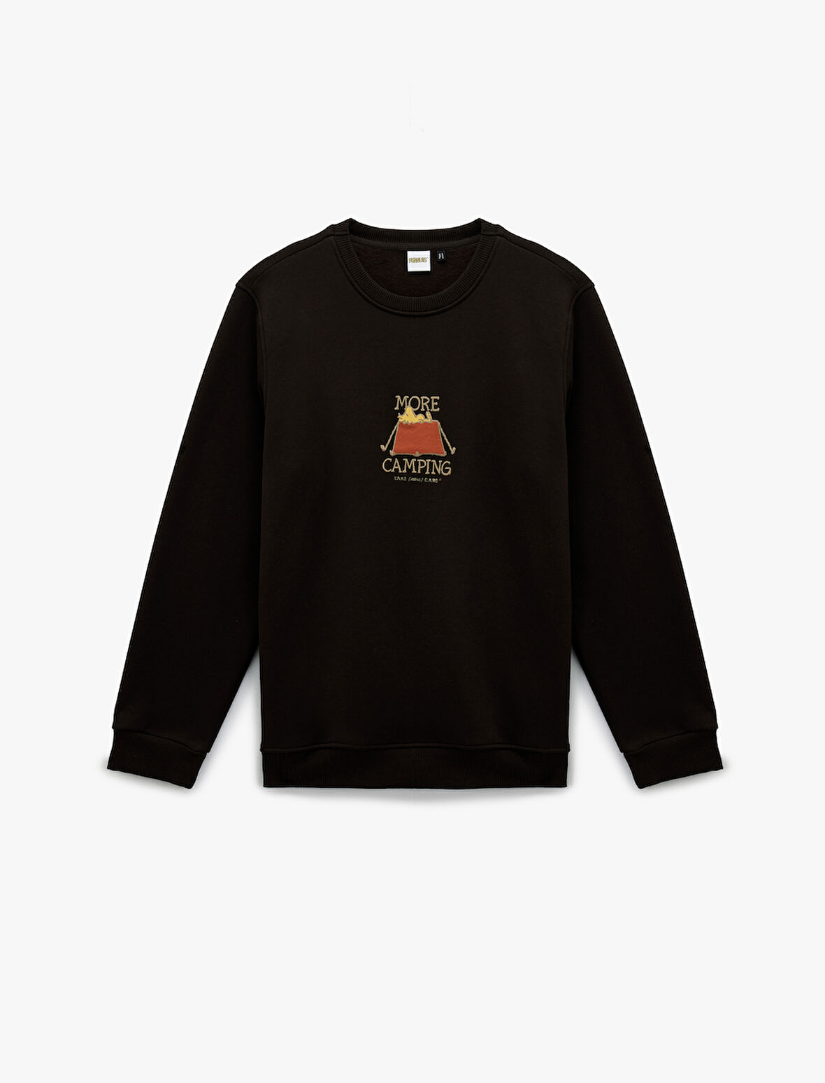 Uzun Kollu Arkası Baskılı Bisiklet Yaka Lisanslı Snoopy Sweatshirt