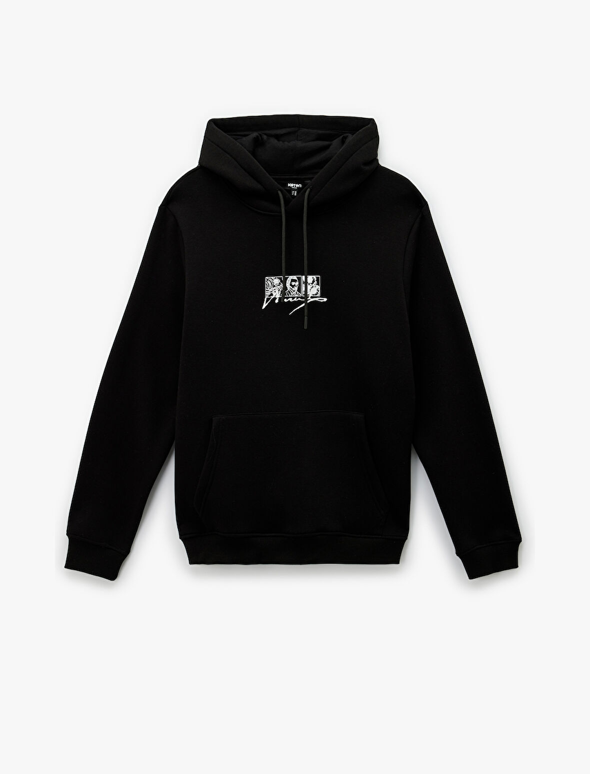 Uzun Kollu Kapşonlu Lisanslı Van Gogh Baskılı Sweatshirt