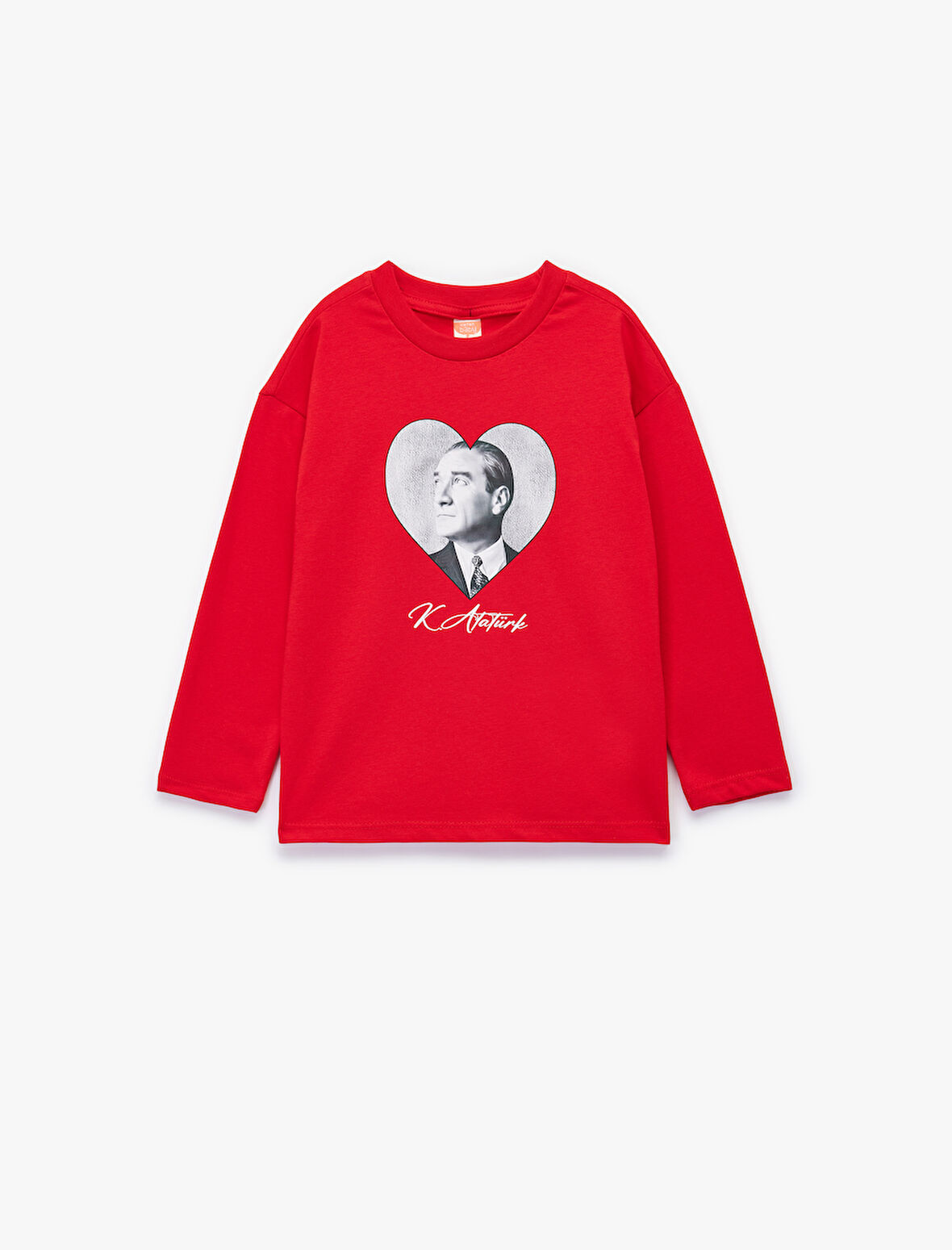 Pamuklu Uzun Kollu Atatürk Baskılı Tişört