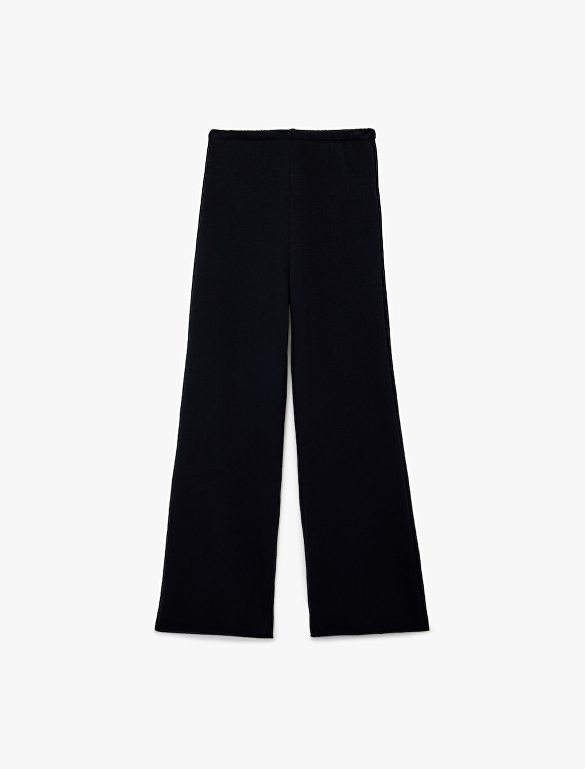 Beli Lastikli Yüksek Bel İspanyol Paça Uzun Eşofman Altı