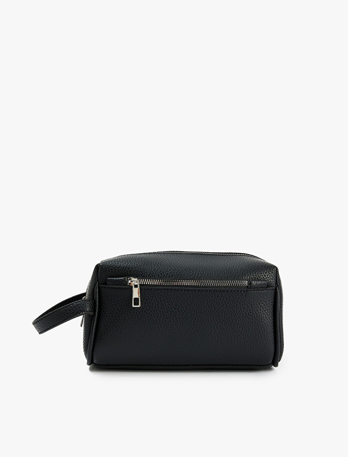 Cep Detaylı Fermuarlı Suni Deri El Çantası