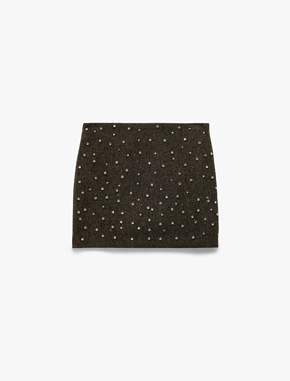 Koton X Melis Ağazat -  A Kesim Taş Detaylı Mini Etek