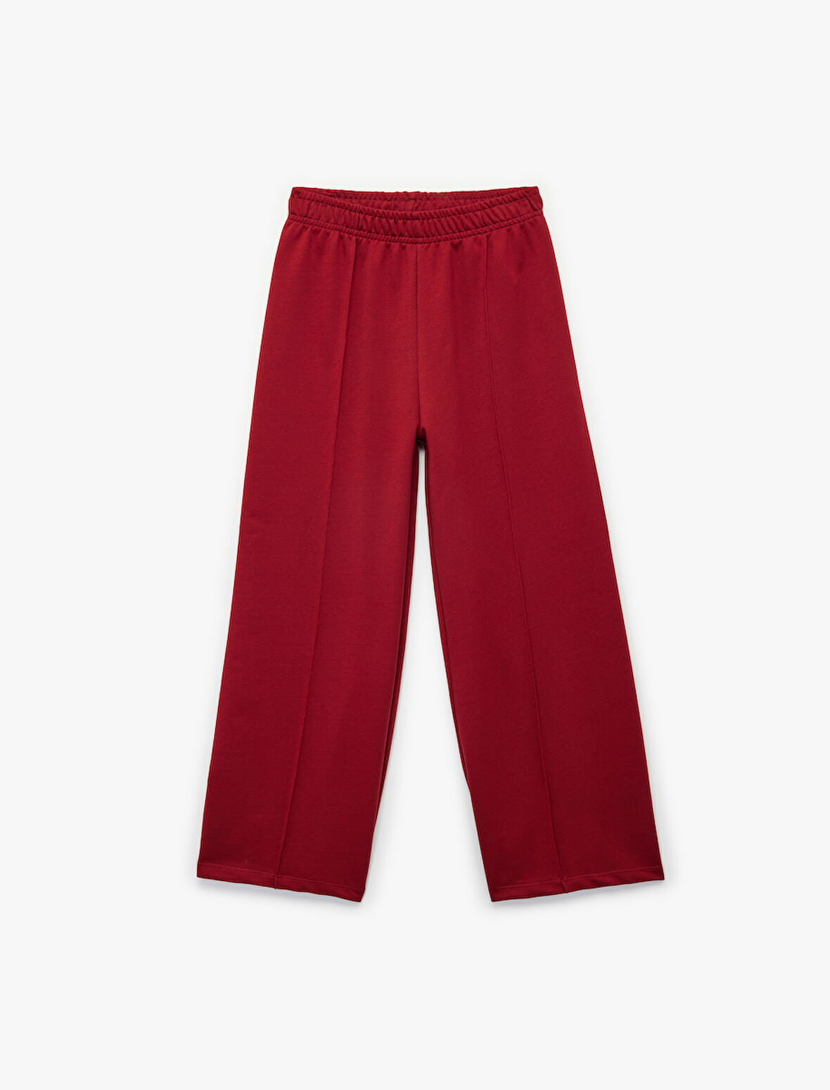 Pamuklu Beli Lastikli Geniş Paça Pantolon