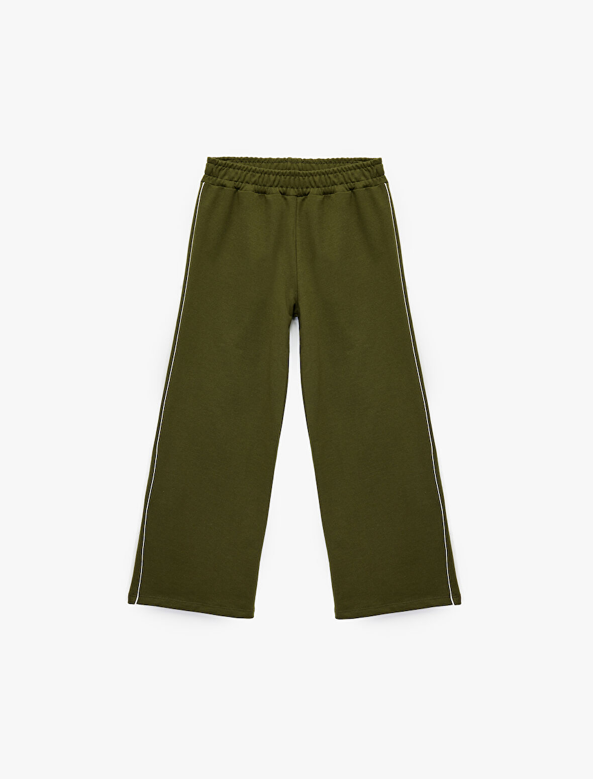 Şardonlu Biyeli Geniş Paça Eşofman Altı