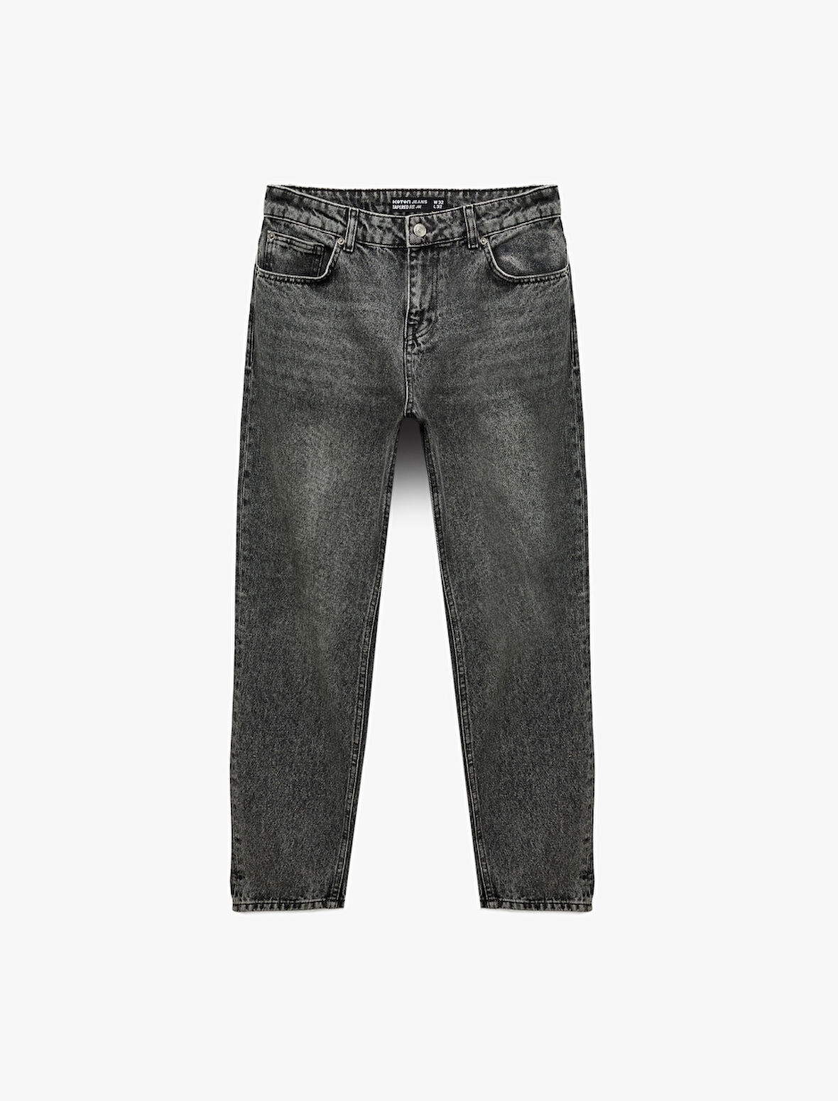 Regular Fit Pamuklu Normal Bel Tapered Jean Pantolon