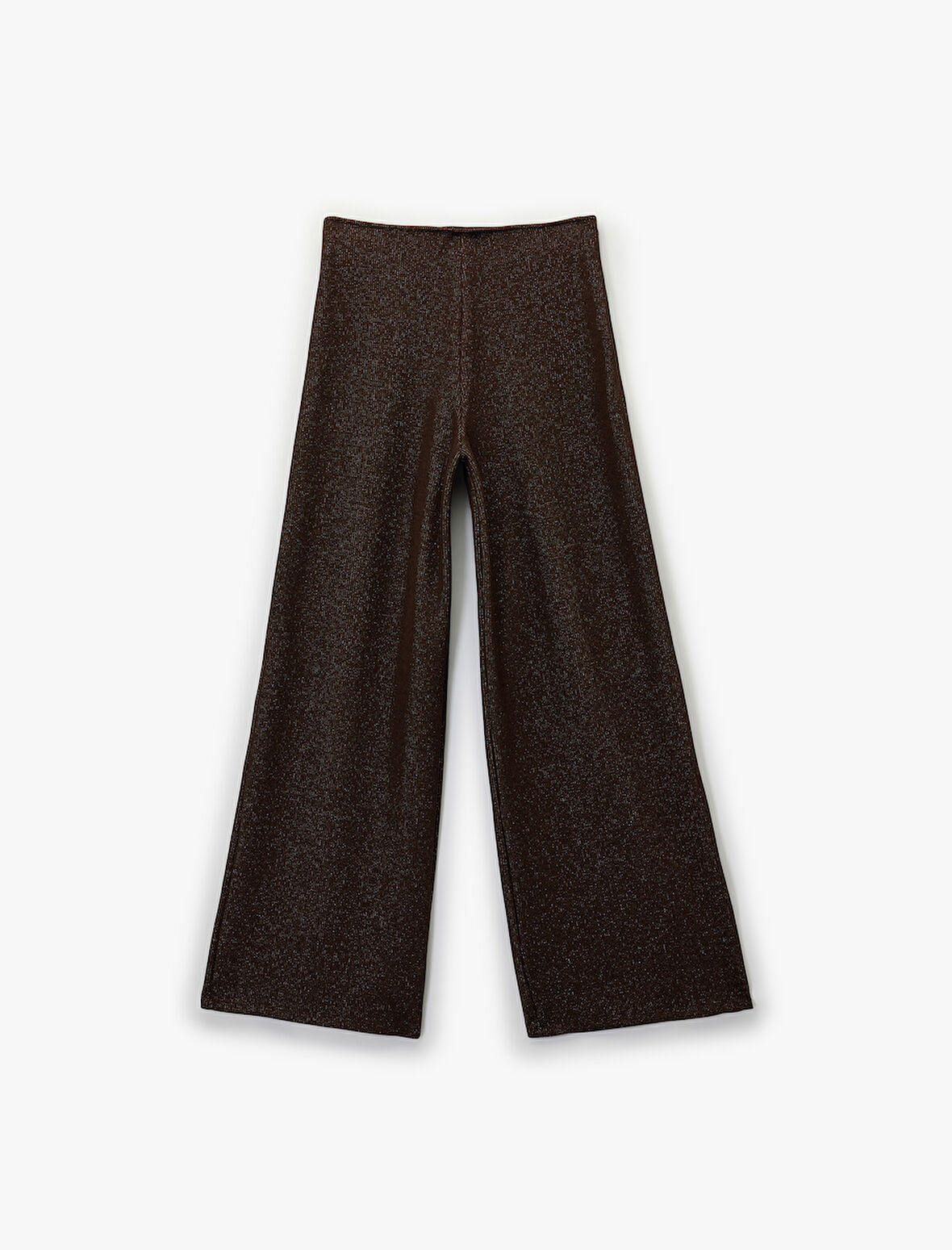 Koton X Şahika Ercümen - Regular Fit Işıltılı Uzun Geniş Paça Pantolon