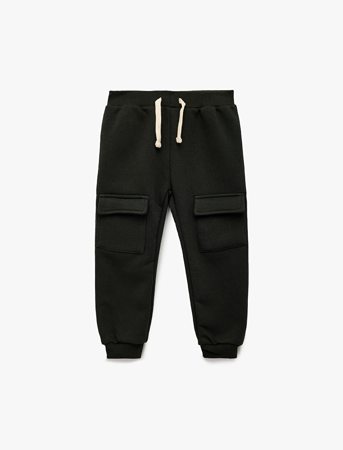 Pamuklu Bağcıklı Kargo Cep Detaylı Jogger Eşofman Altı