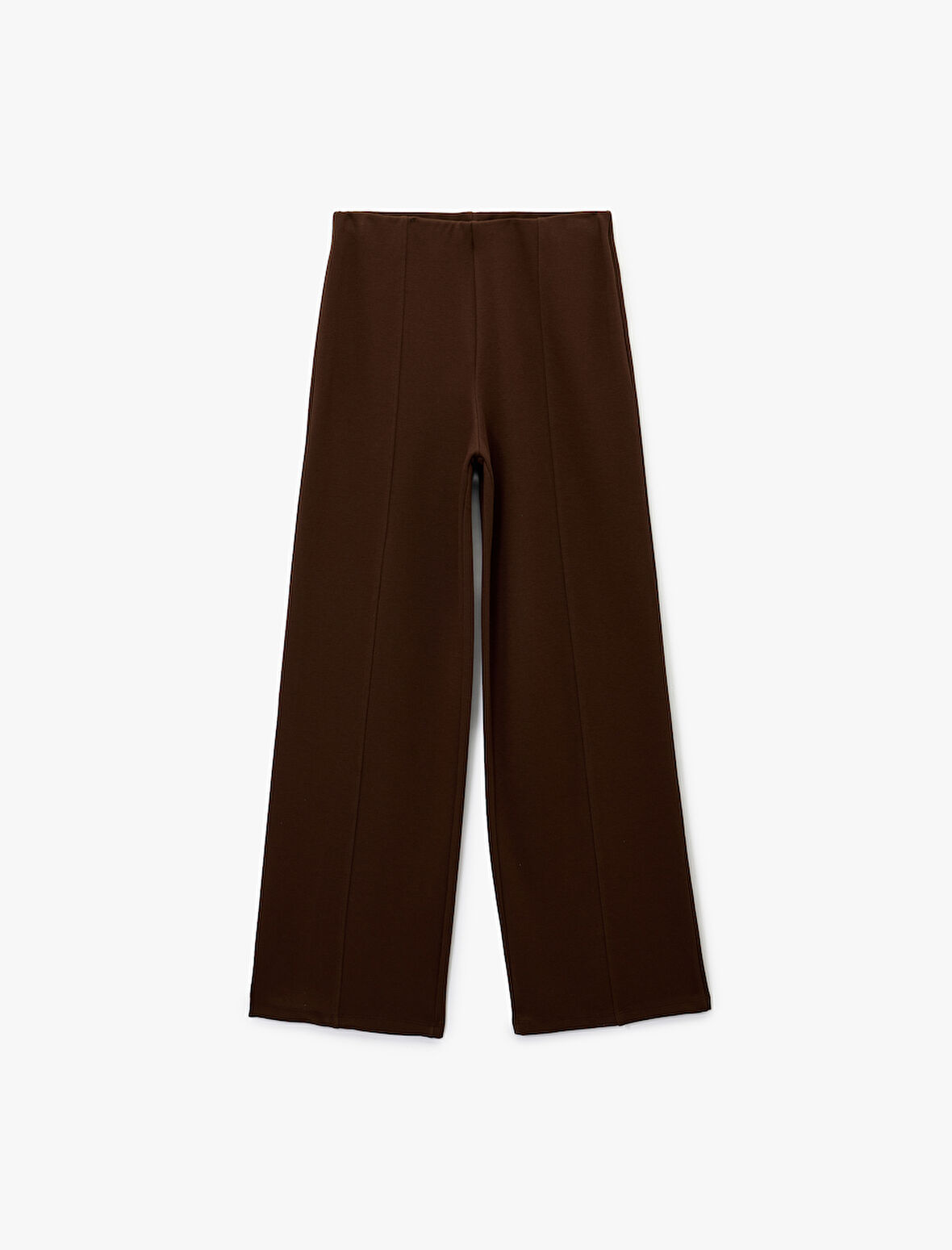 Dikiş Detaylı Uzun Bol Paça Pantolon