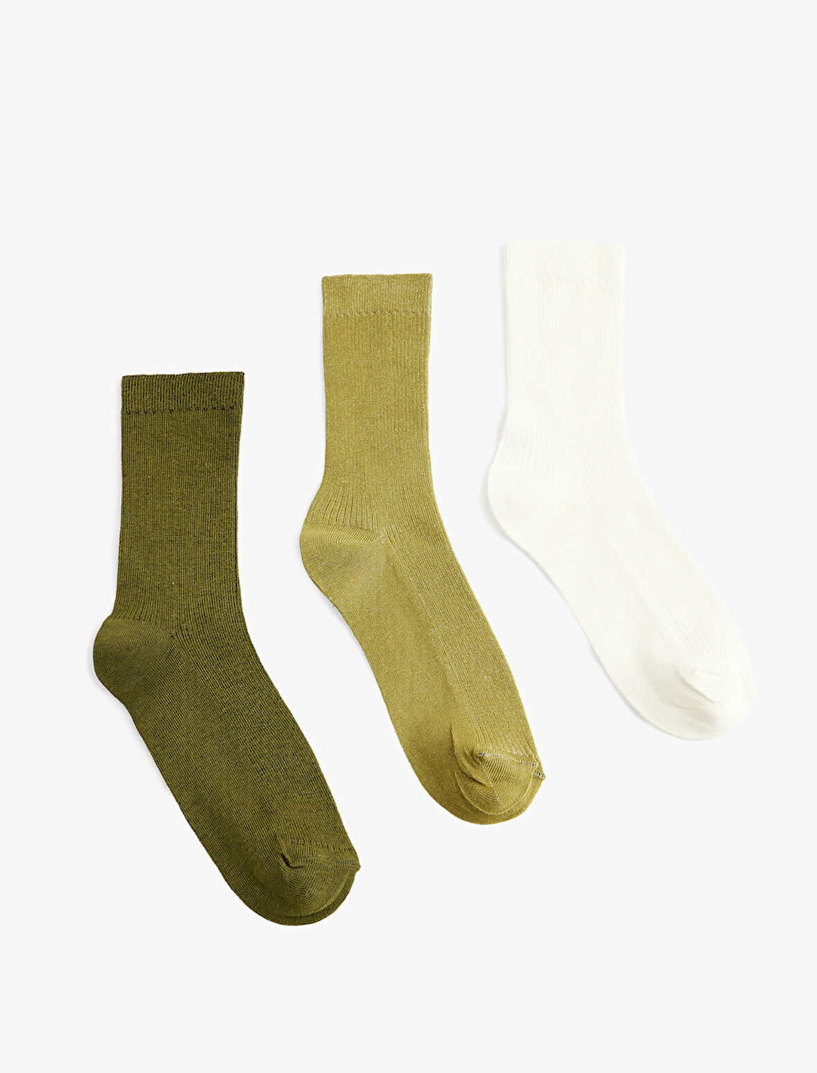 Pamuklu Çok Renkli 3'lü Soket Çorap Seti