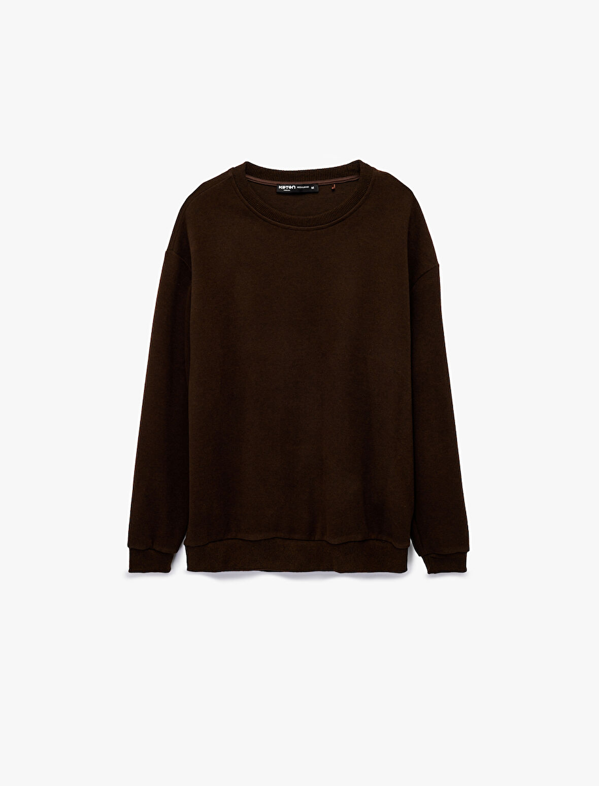 Uzun Kollu Bisiklet Yaka Oversize Sweatshirt