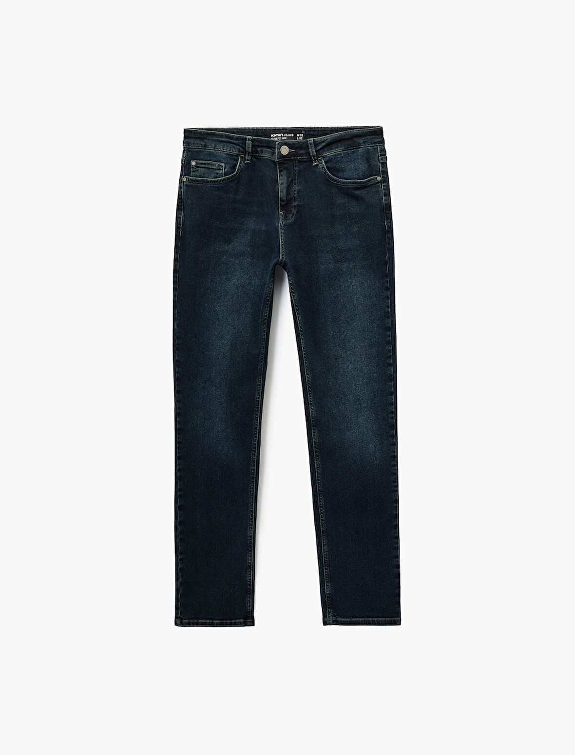 Normal Bel Pamuklu Slim Fit Jean Pantolon - Brad Jean