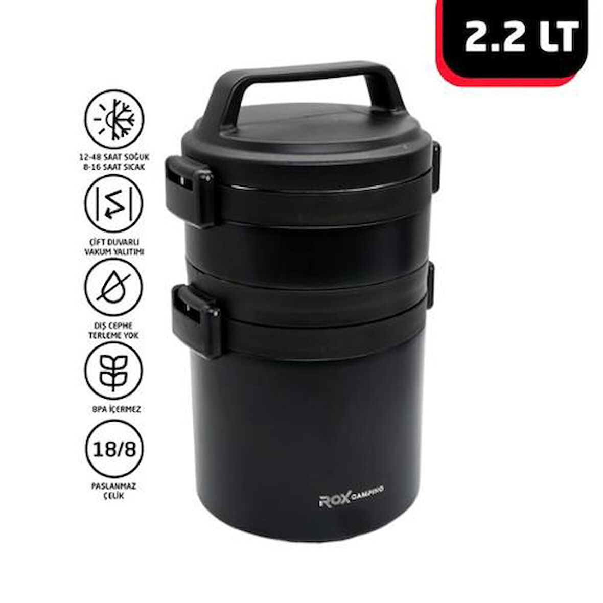 Rox Camping 2.2 LT Yemek Termosu