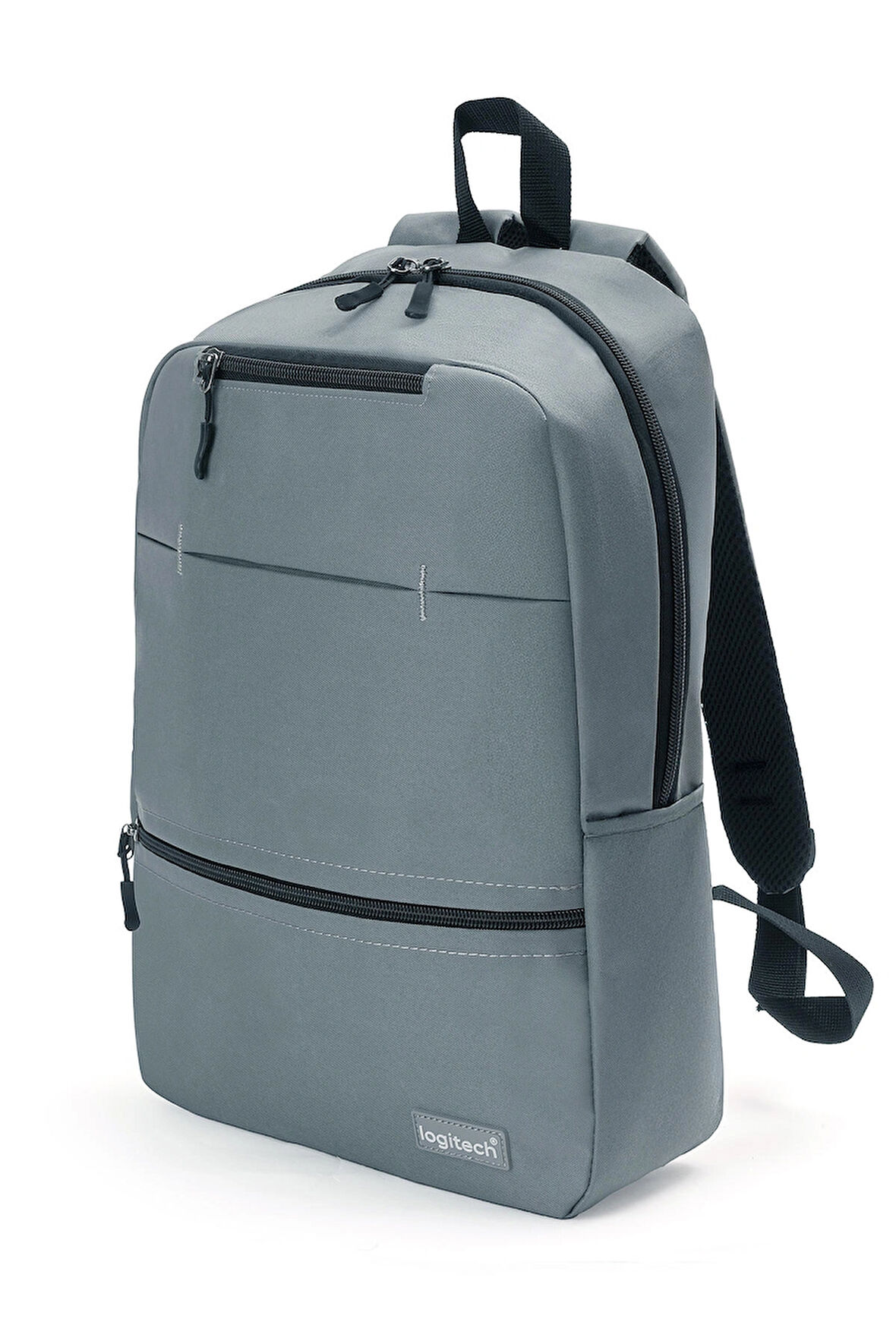 Orijinal 15.6"inç Gri Kumaş Laptop Bilgisayar Seyahat Günlük Çok Gözlü Unisex Notebook Sırt Çantası
