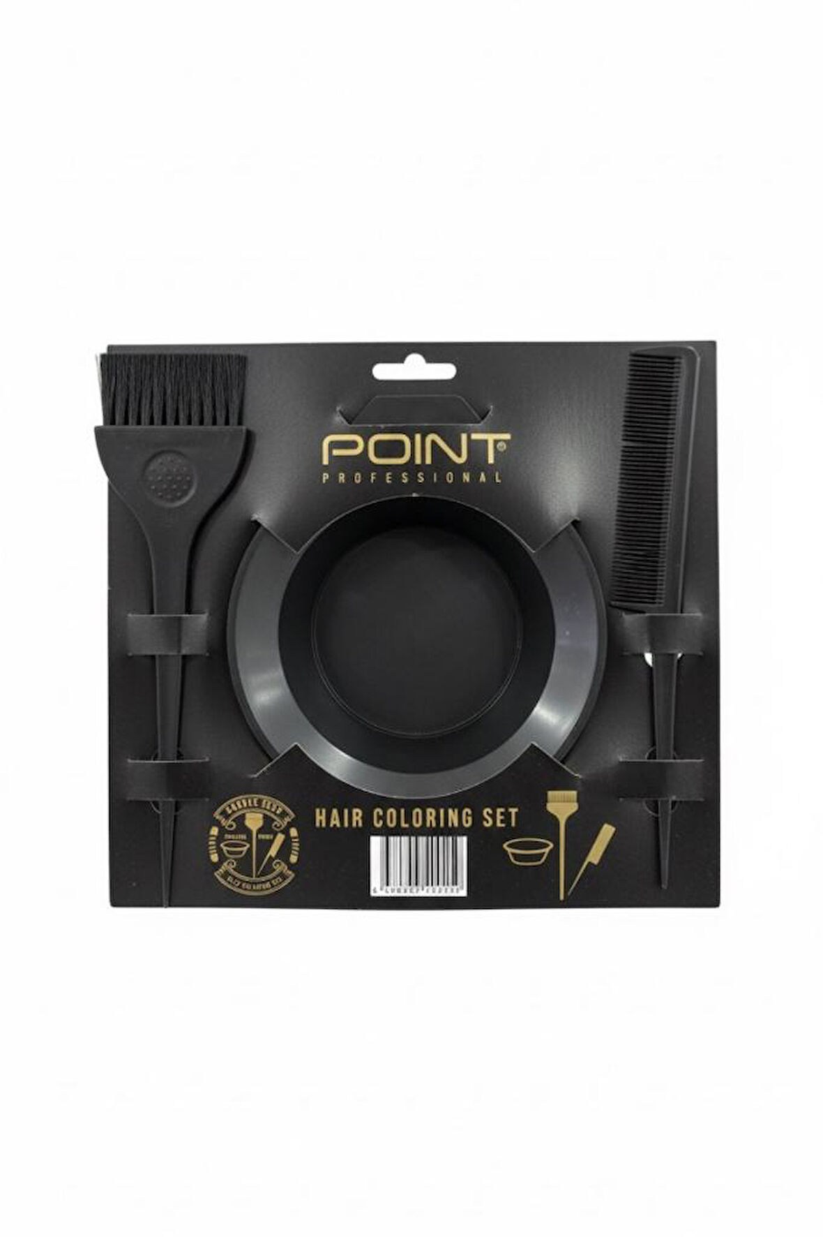 Point Boyama Seti Tas + Fırça + Tarak 3'lü Set