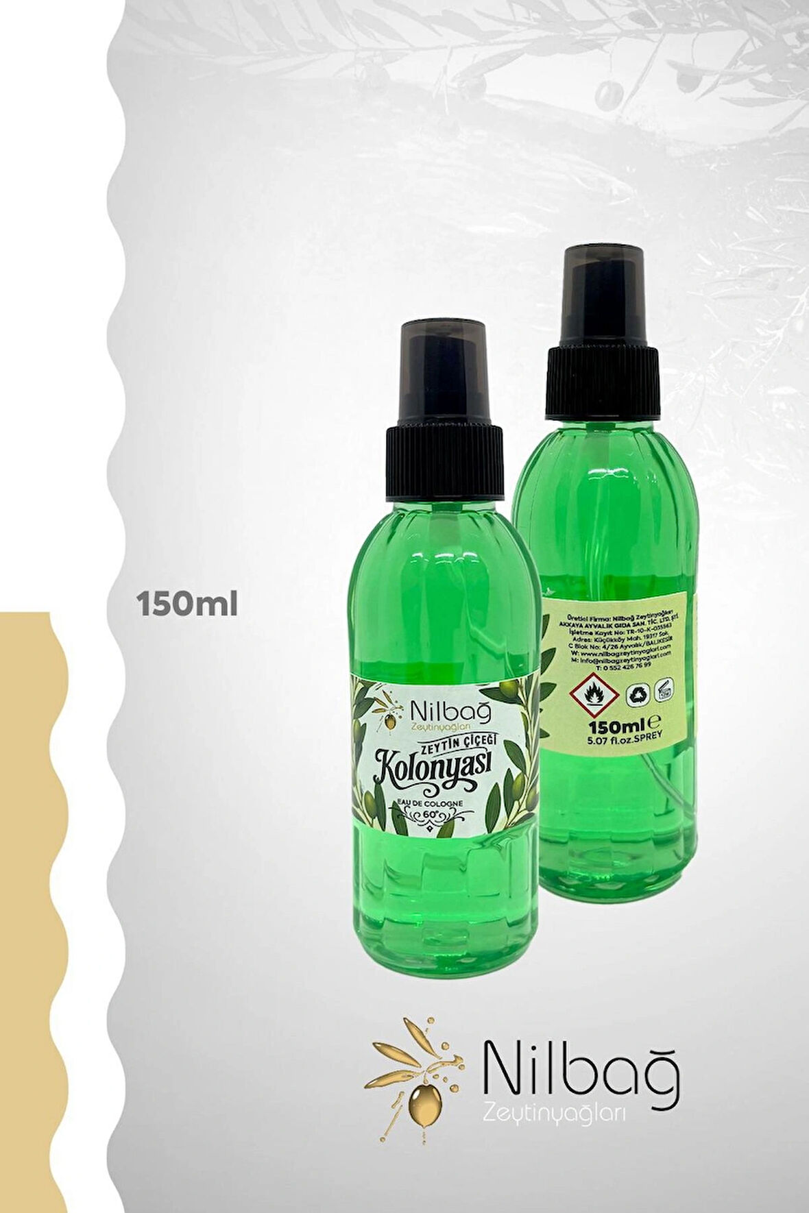 Zeytin Çiçeği Kolonyası 150 ml sprey