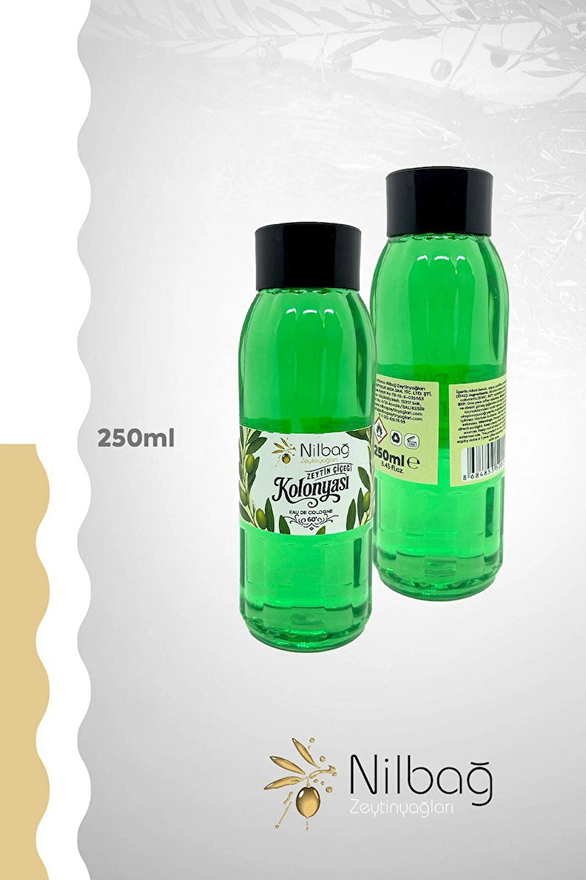 Zeytin Çiçeği Kolonyası 250 ML dökme