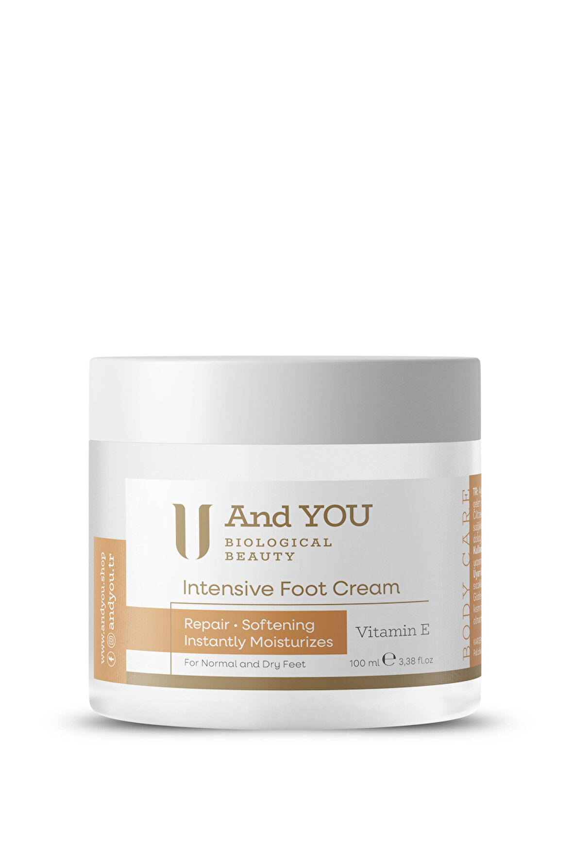 And You Intense Foot Cream / Ayak Bakım Kremi 100 ml