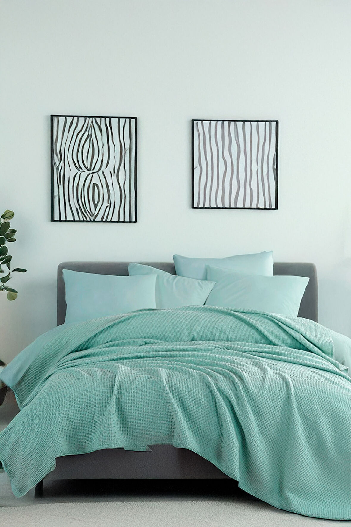 Ecocel Pike Örtü Battal 220x230cm Karde Mint Yeşili