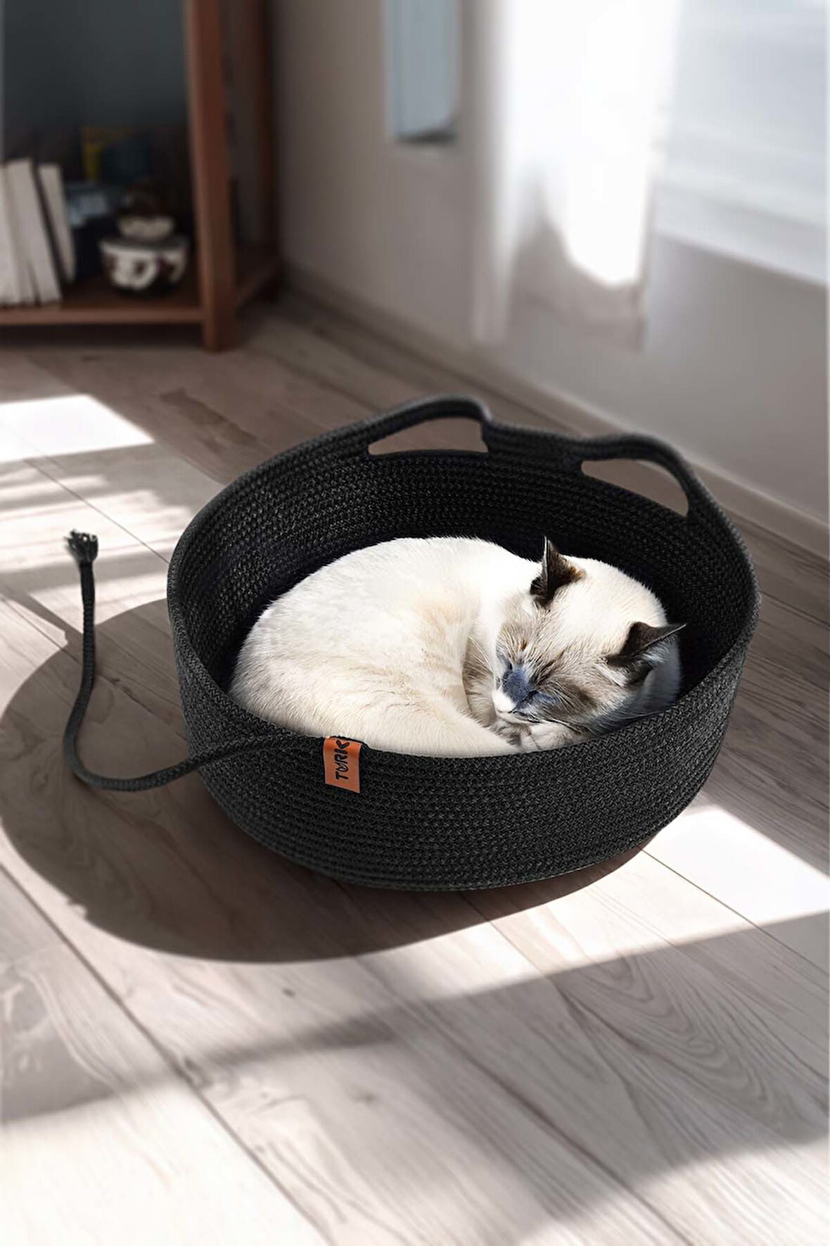 JÜT HASIR KUYRUKLU KEDİ KÖPEK YATAĞI