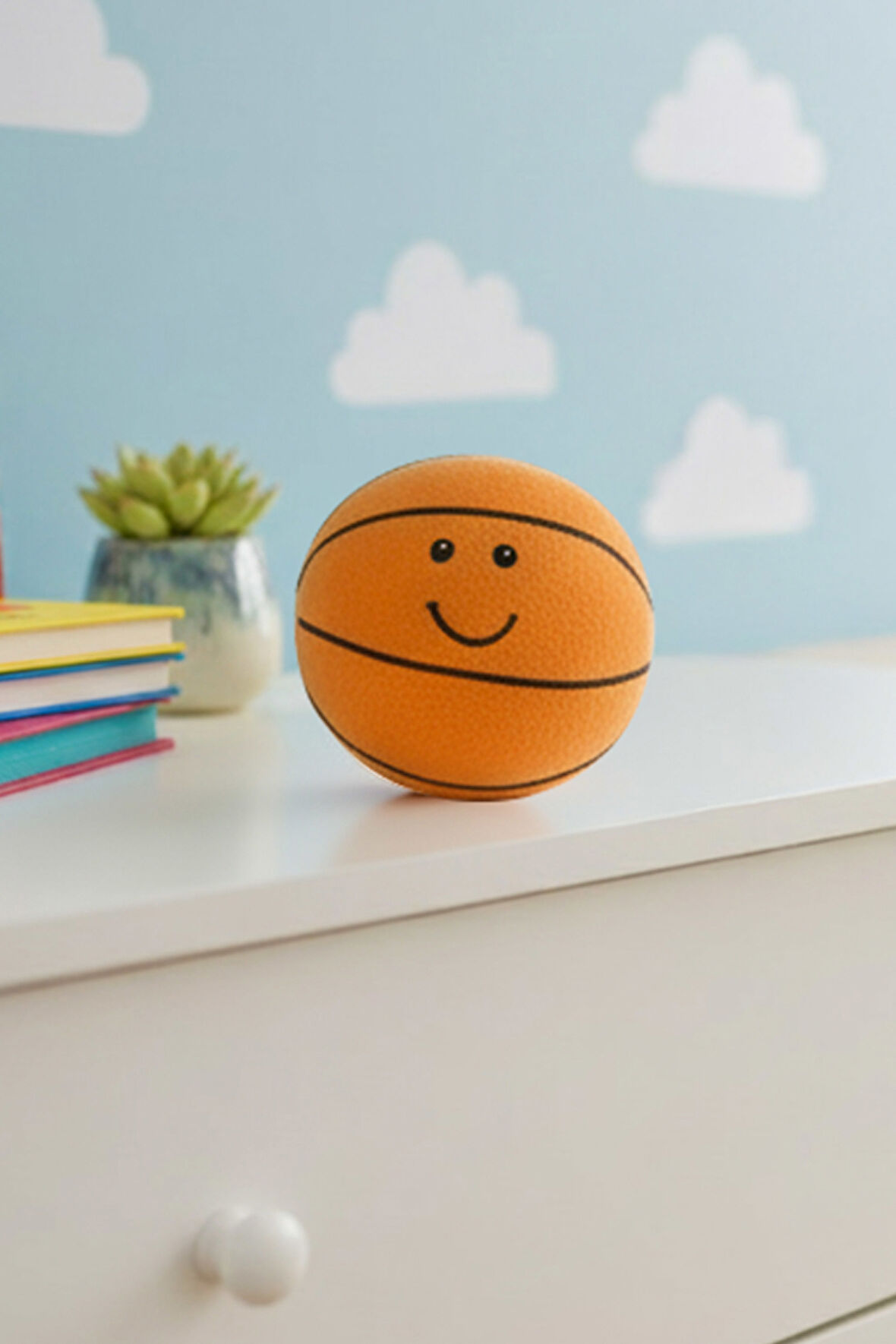 Peluş Basketbol Topu Oyuncak Yastık Dekoratif Spor Figürü Hediyelik Eşya