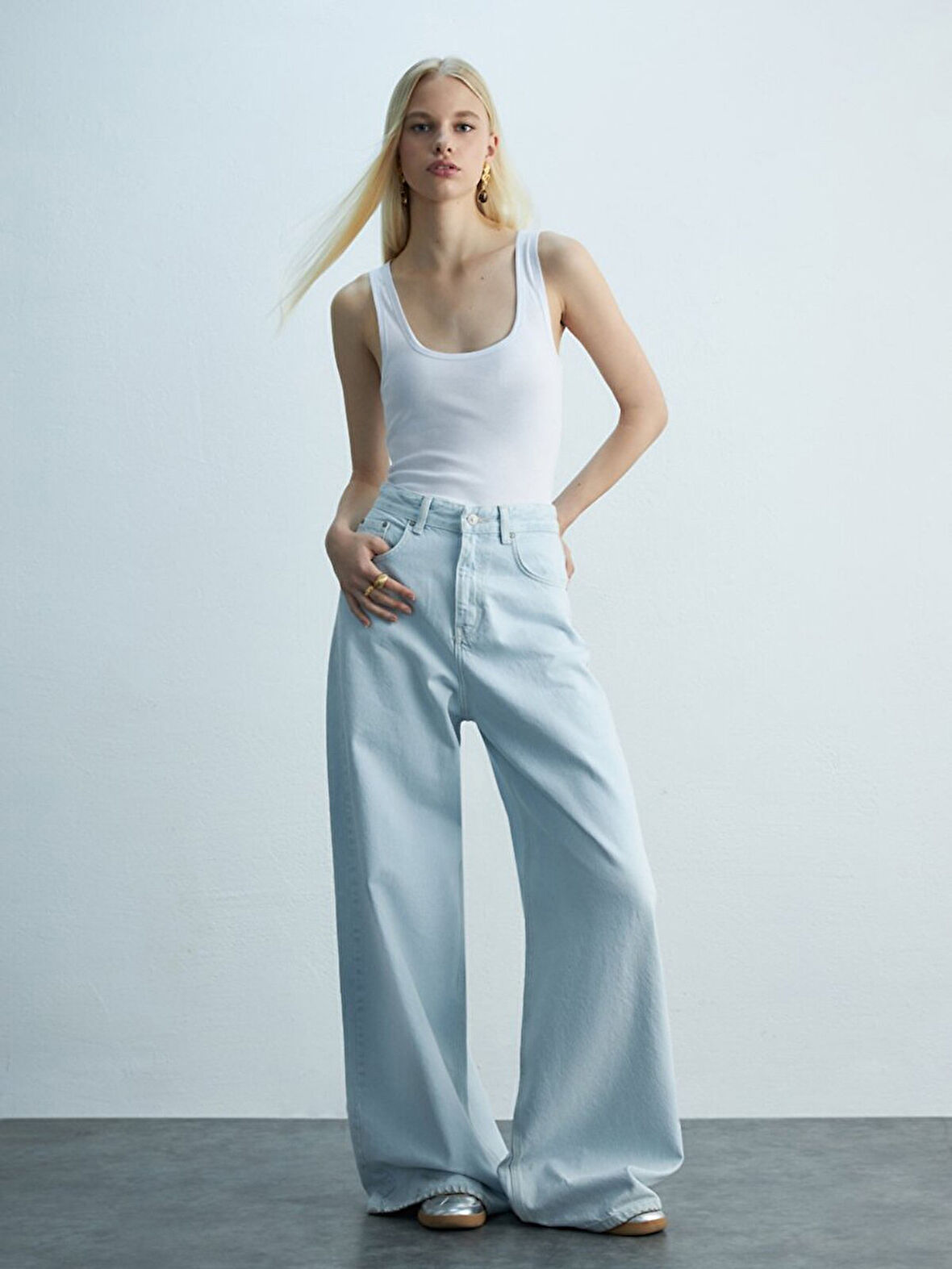 Iyana Super Baggy Jean Pantolon