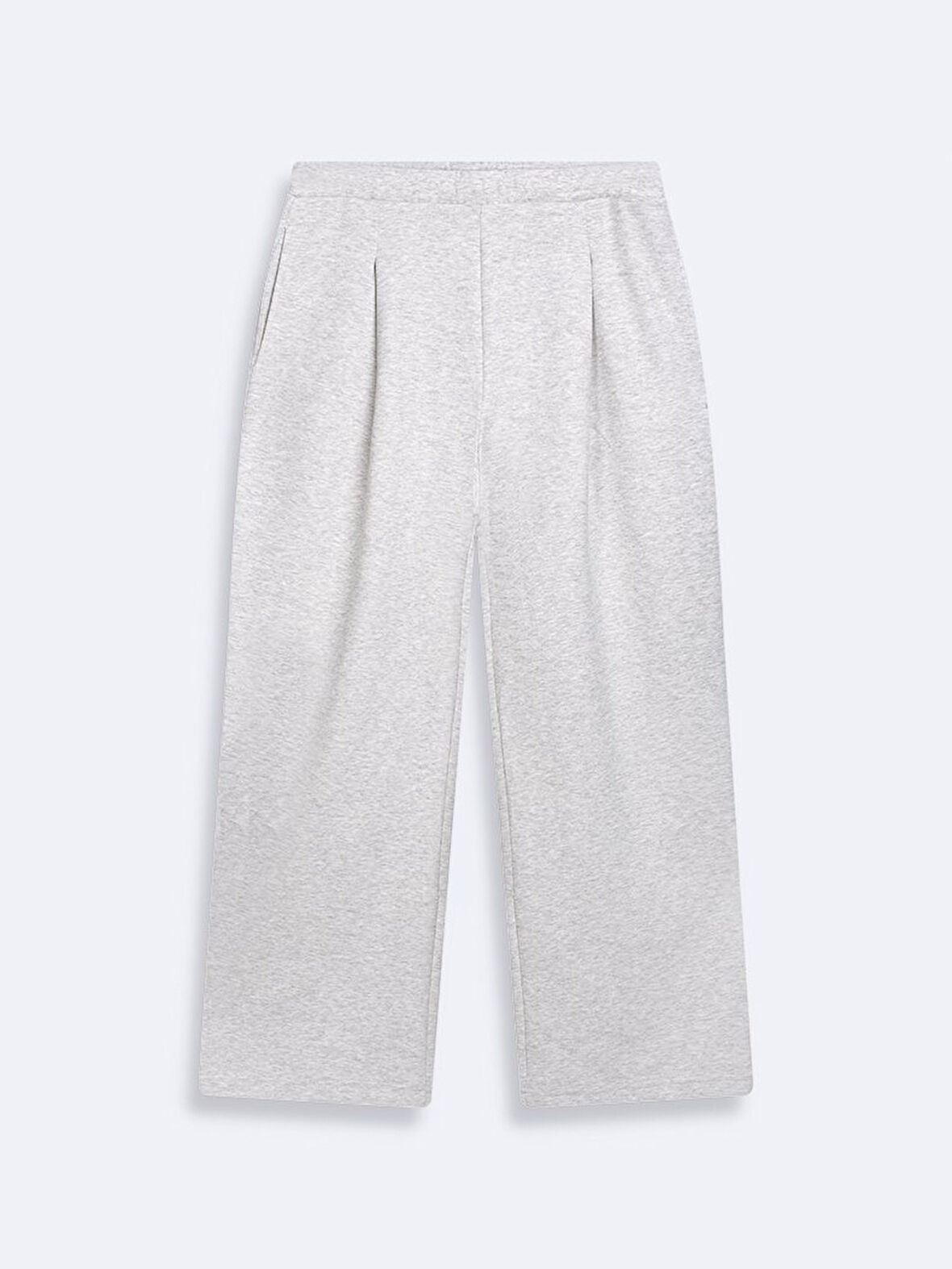 Beli Lastikli Boru Paça Gri Eşofman