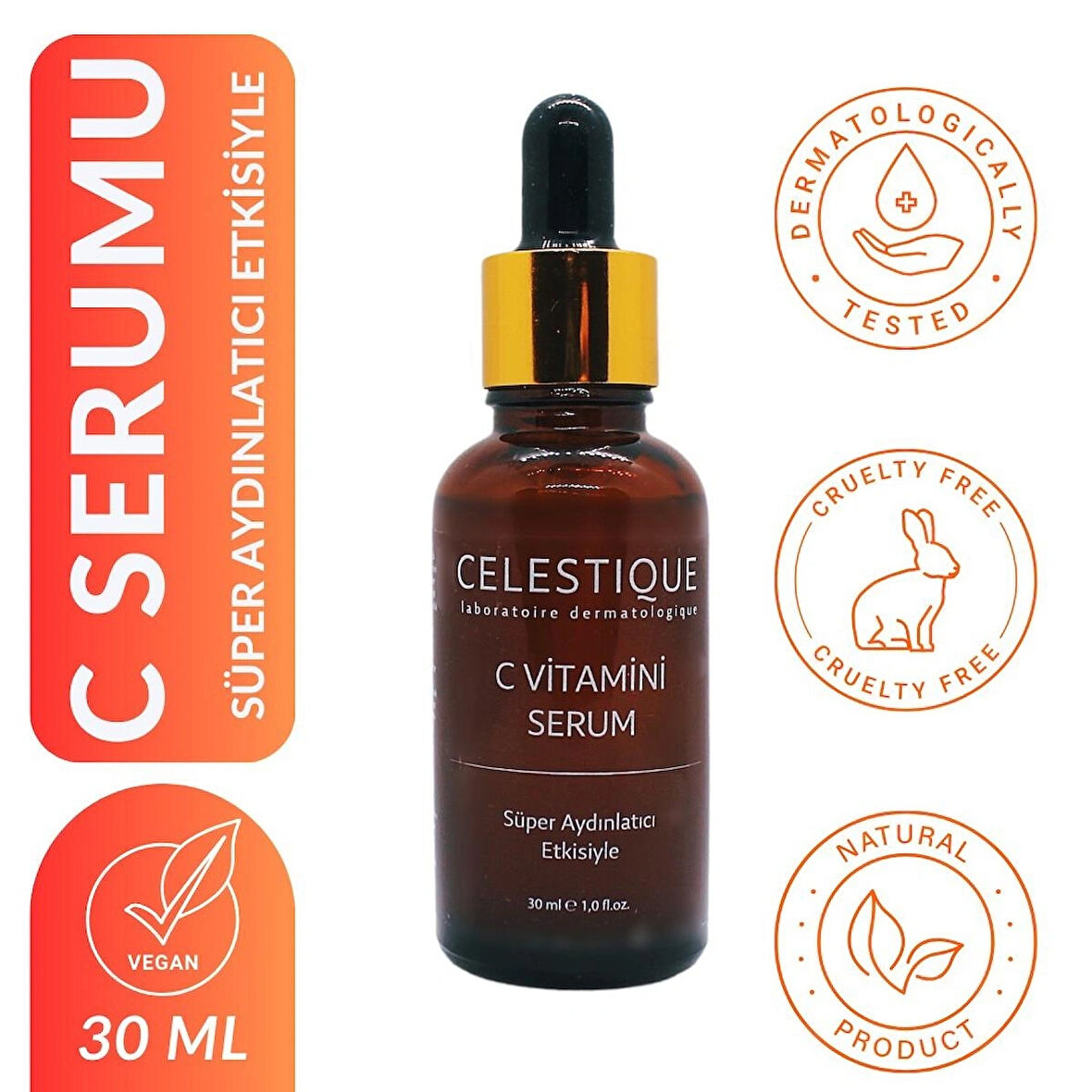 C Vitamini Süper Aydınlatıcı Serum (Niasinamid + Salisilik Asit)