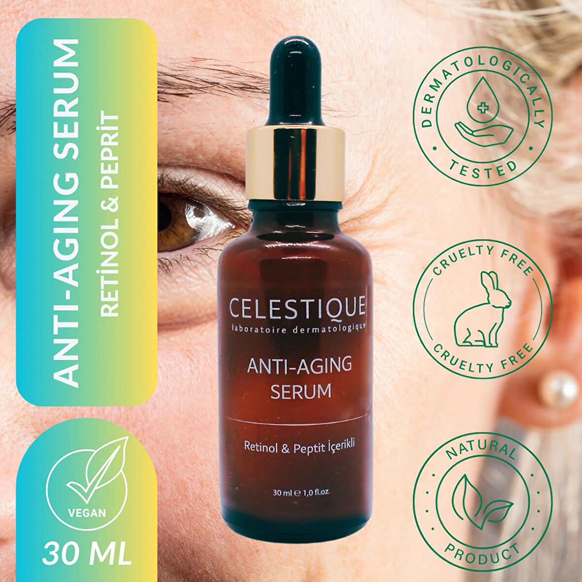 Anti-aging Yaşlanma Karşıtı Serum 30ml (RETİNOL & PEPTİT)