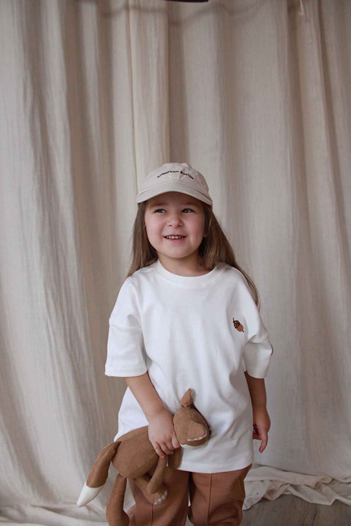 Palamut Nakışlı Oversize T-shirt