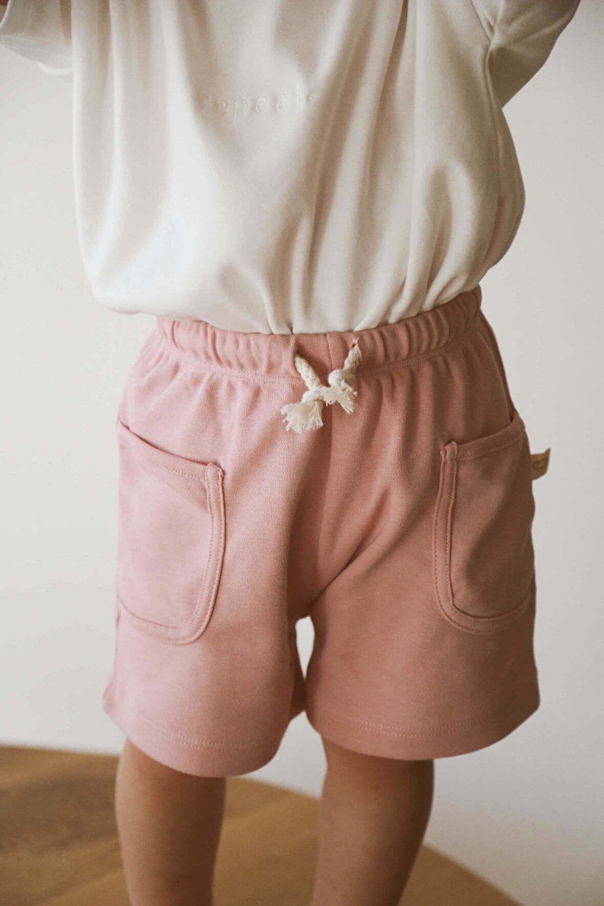 Pembe Basic Cepli Çocuk Şort