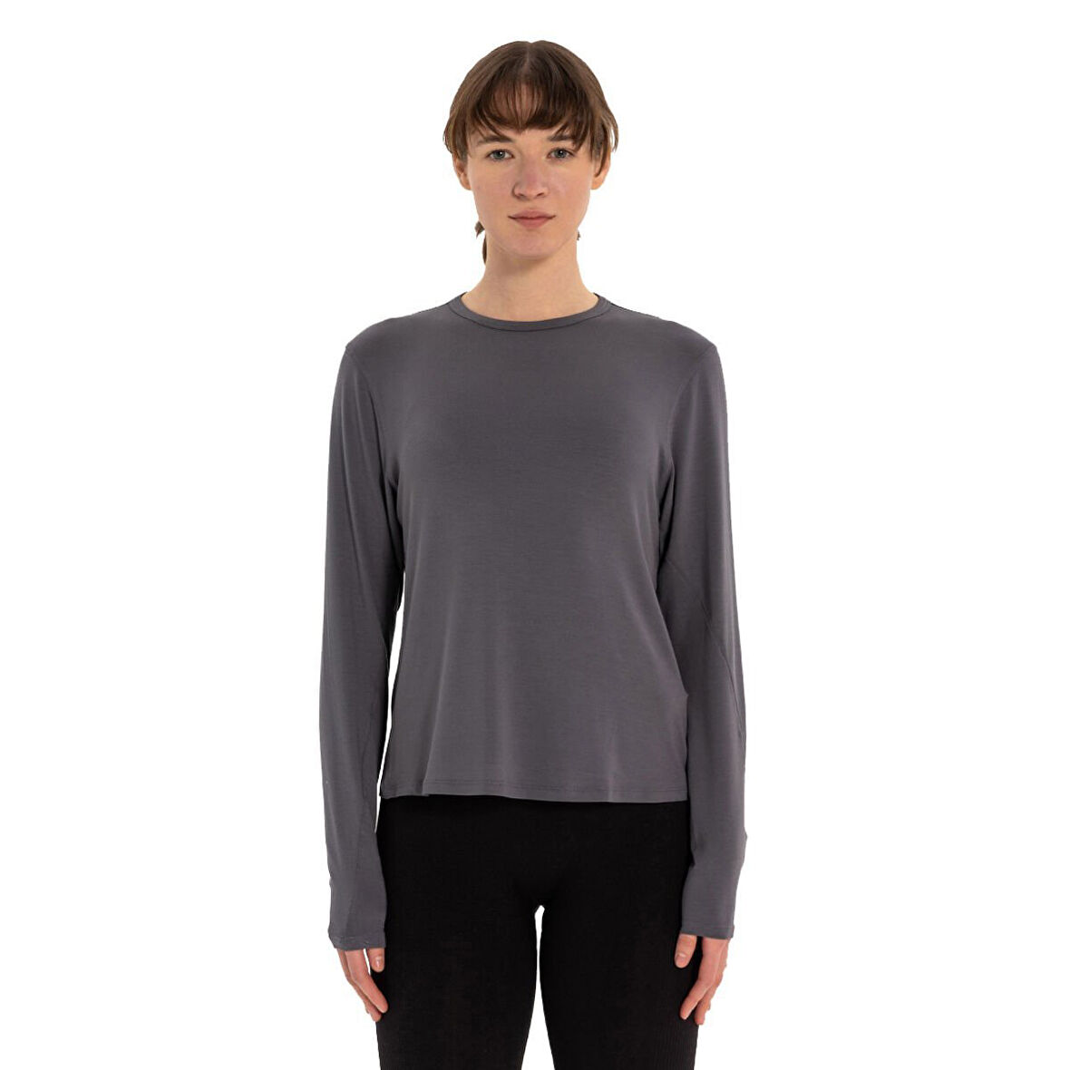 Inguz Uzun Kollu Basic Modal Yoga T-Shirt