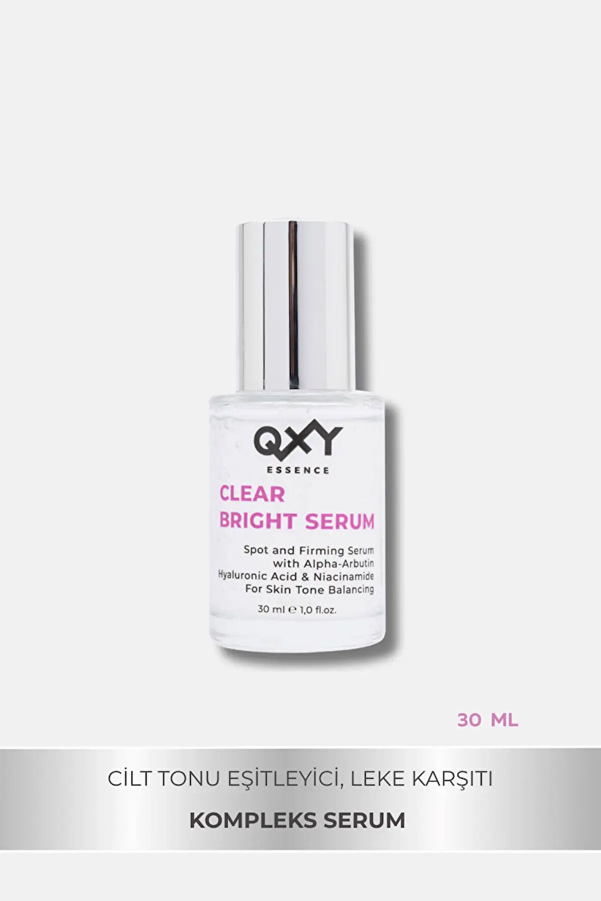 Clear Bright Serum -Cilt Tonu Eşitleyici Aydınlatıcı Serum - Hyaluronic Acid & Niacinamide -30ML