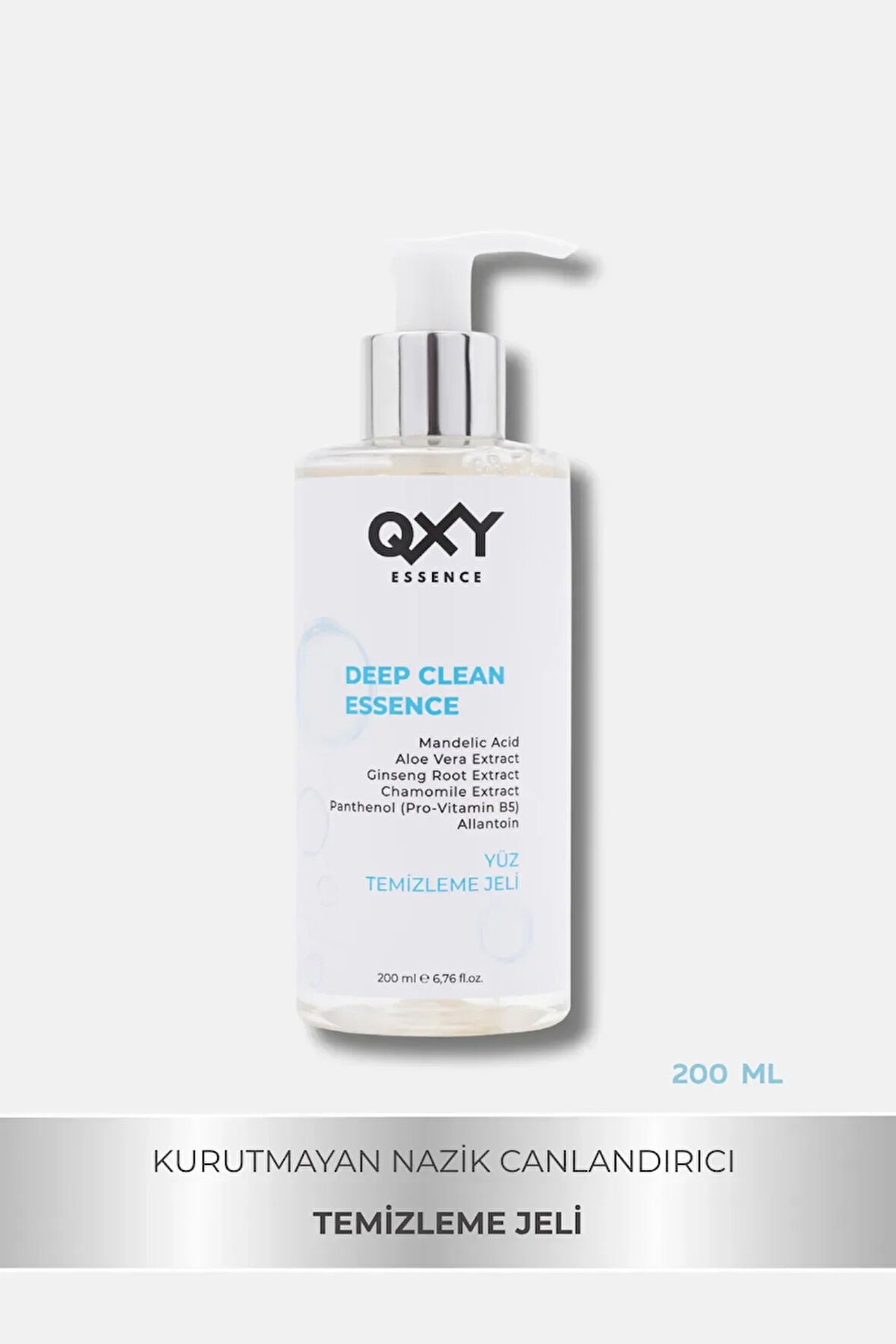 Deep Cleanse Essence - Yüz Temizleme Jeli - Mandelic acid+Aloe Vera+Provitamin B5+Allantoin - 200 ML