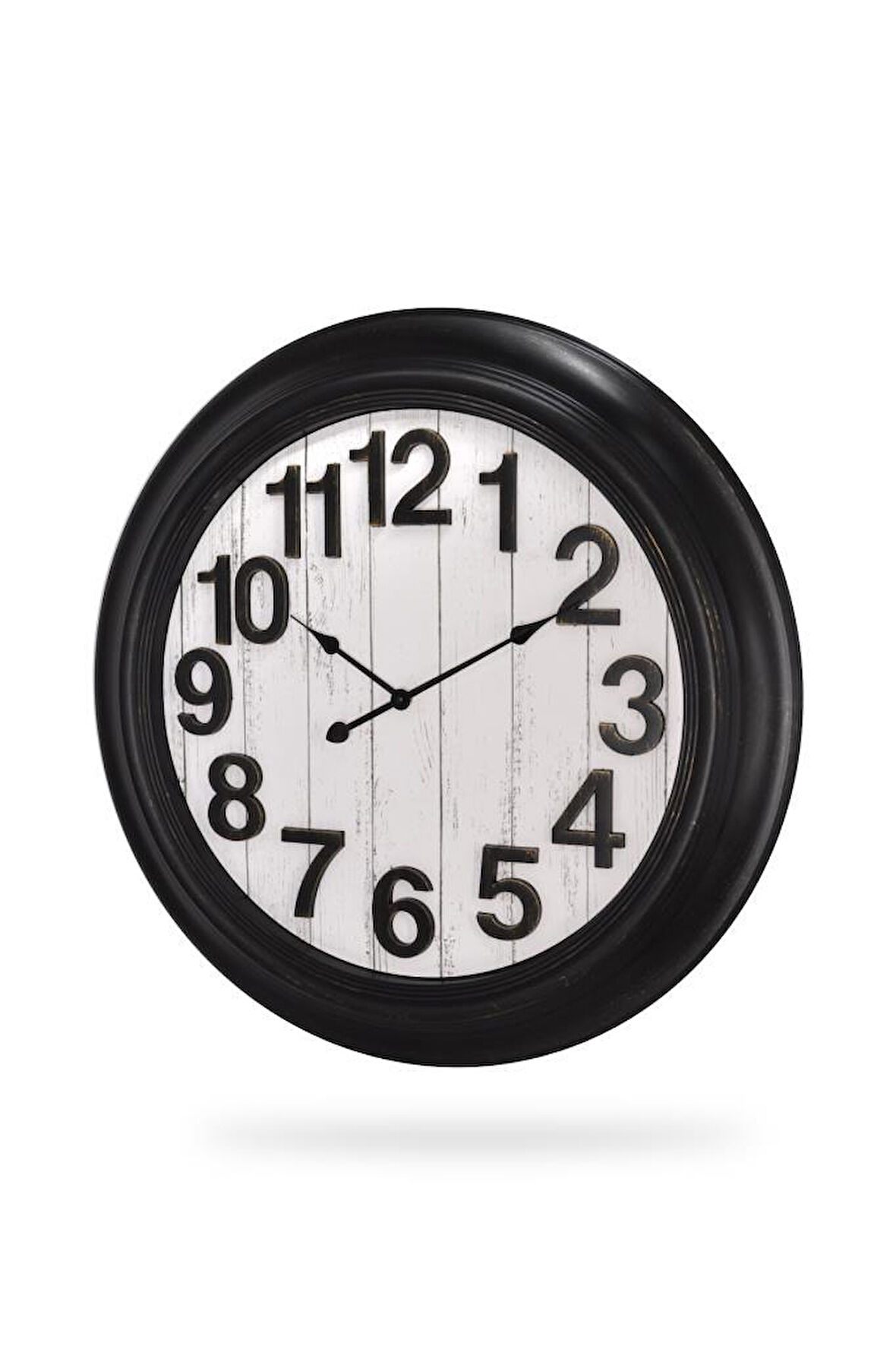 Efe Mark Premium Serisi Modern Tasarım 75 Santimetre Ev ve Ofis Duvar Saati Latin Rakamlı Siyah