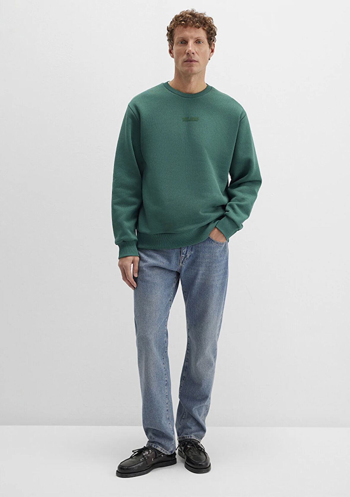 Mavi Jeans Detaylı Yeşil Sweatshirt 0S10586-71874